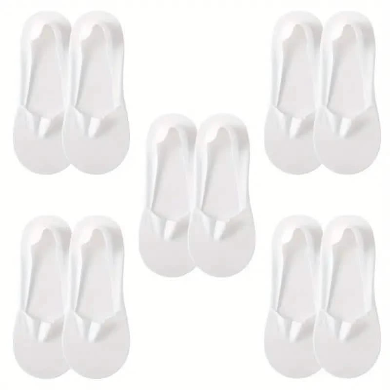 -Pairs: Low Cut No Show Socks for Women - Invisible, Non Slip, Breathable, Moisture Wicking