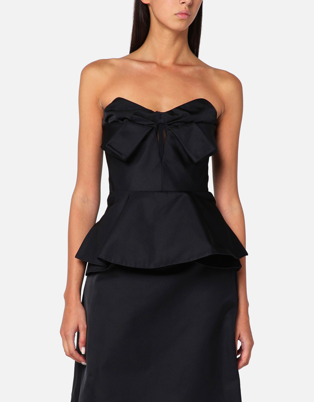 Alexander McQueen Strapless Silk Blend Corset Top - IT