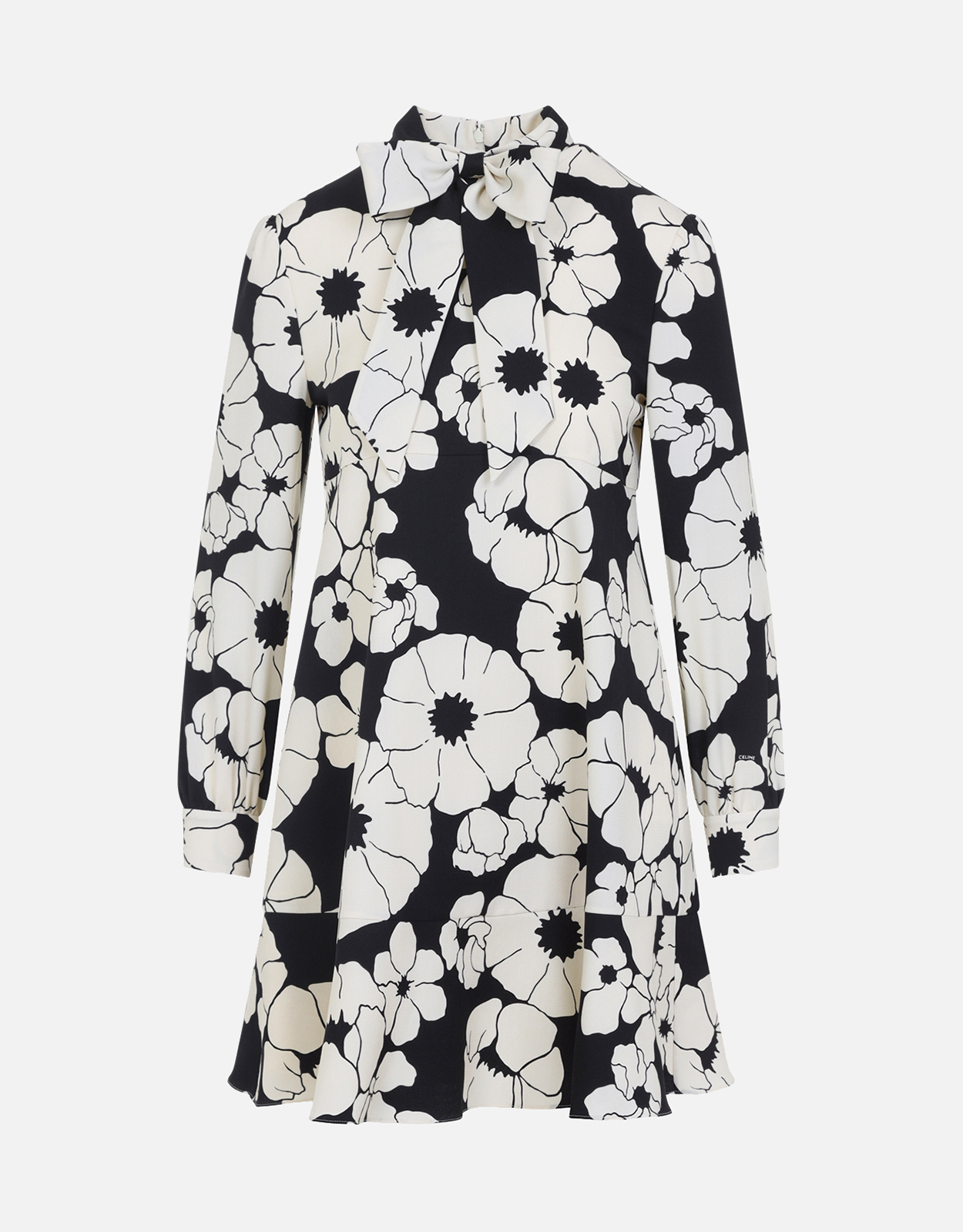 Celine Wool Organza Skater Mini Dress - FR