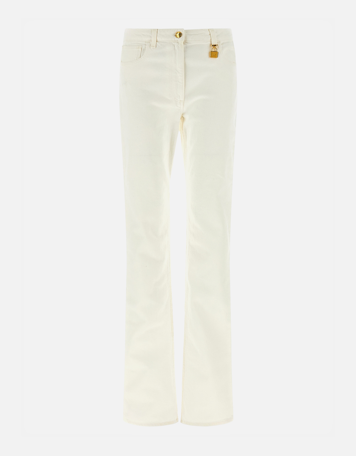 Elisabetta Franchi Skinny Jeans With Jewel Padlock