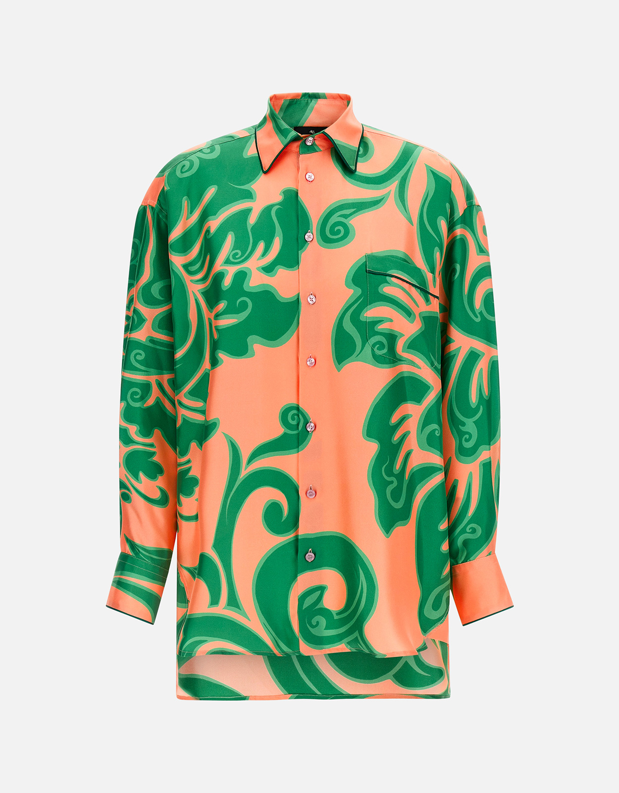 Etro Silk Floral Comfort Fit Shirt - IT