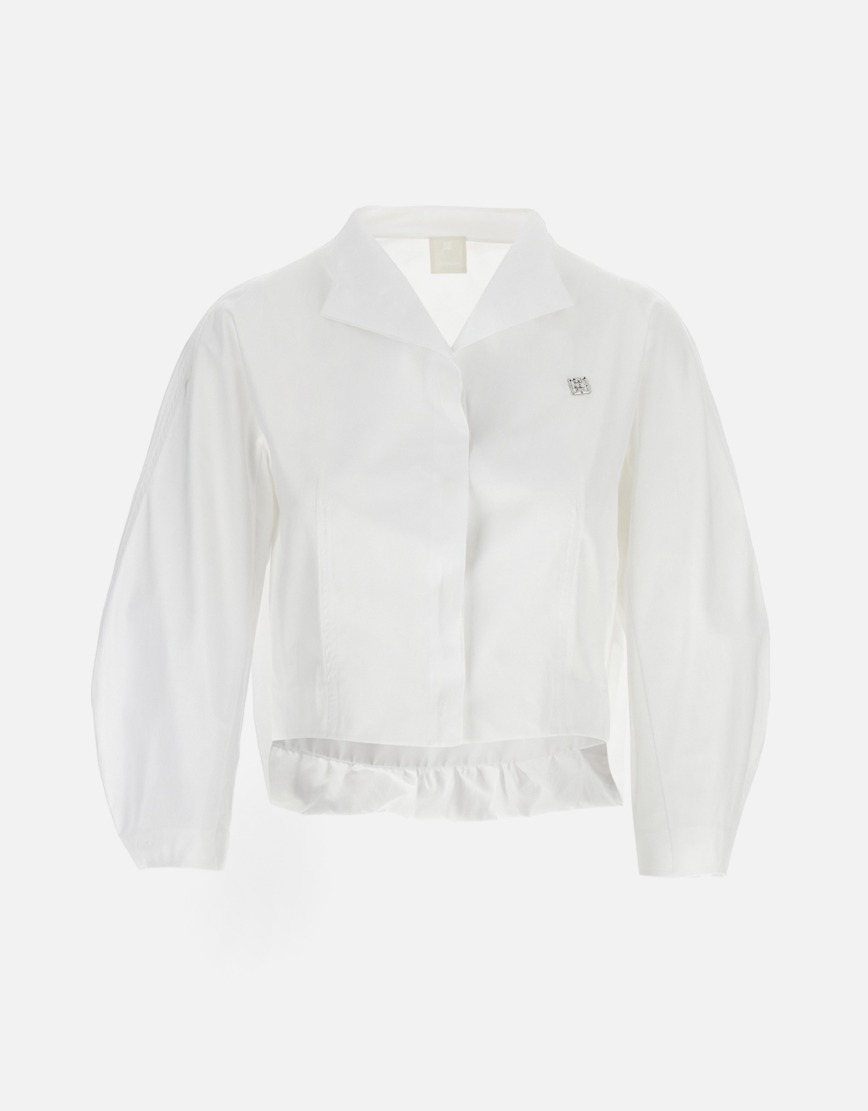 Givenchy G Cotton Cropped Long-Sleeved Shirt - FR