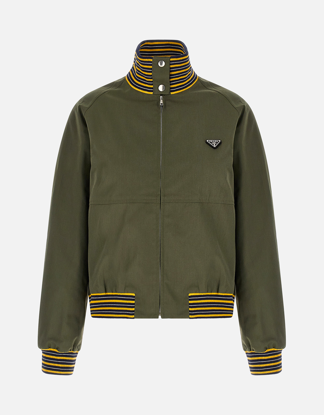 Prada Poplin Logo Bomber Jacket - IT