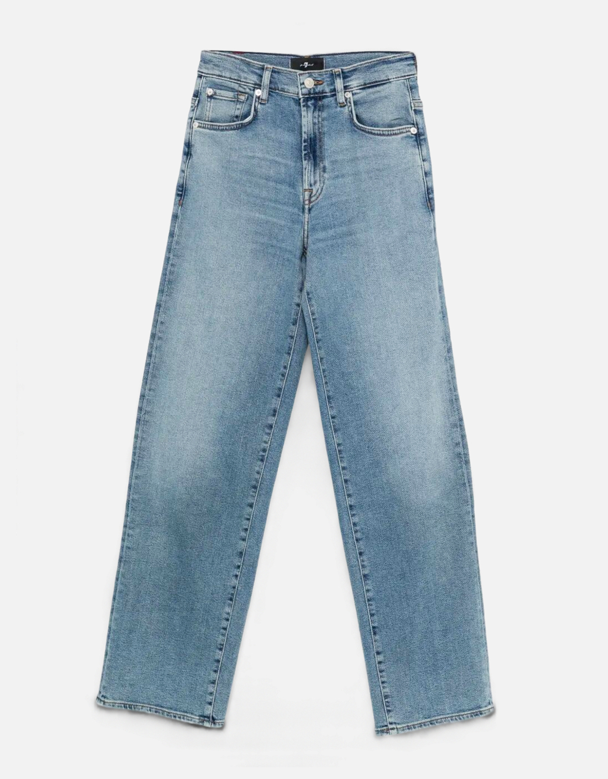 For All Mankind Stovepipe Oceanstone Straight-Leg Jeans