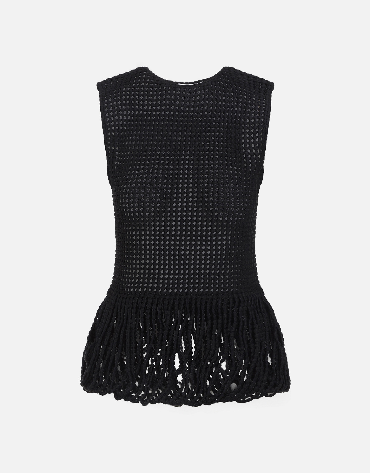 ALA?A Bead Knit Peplum Tank Top - FR