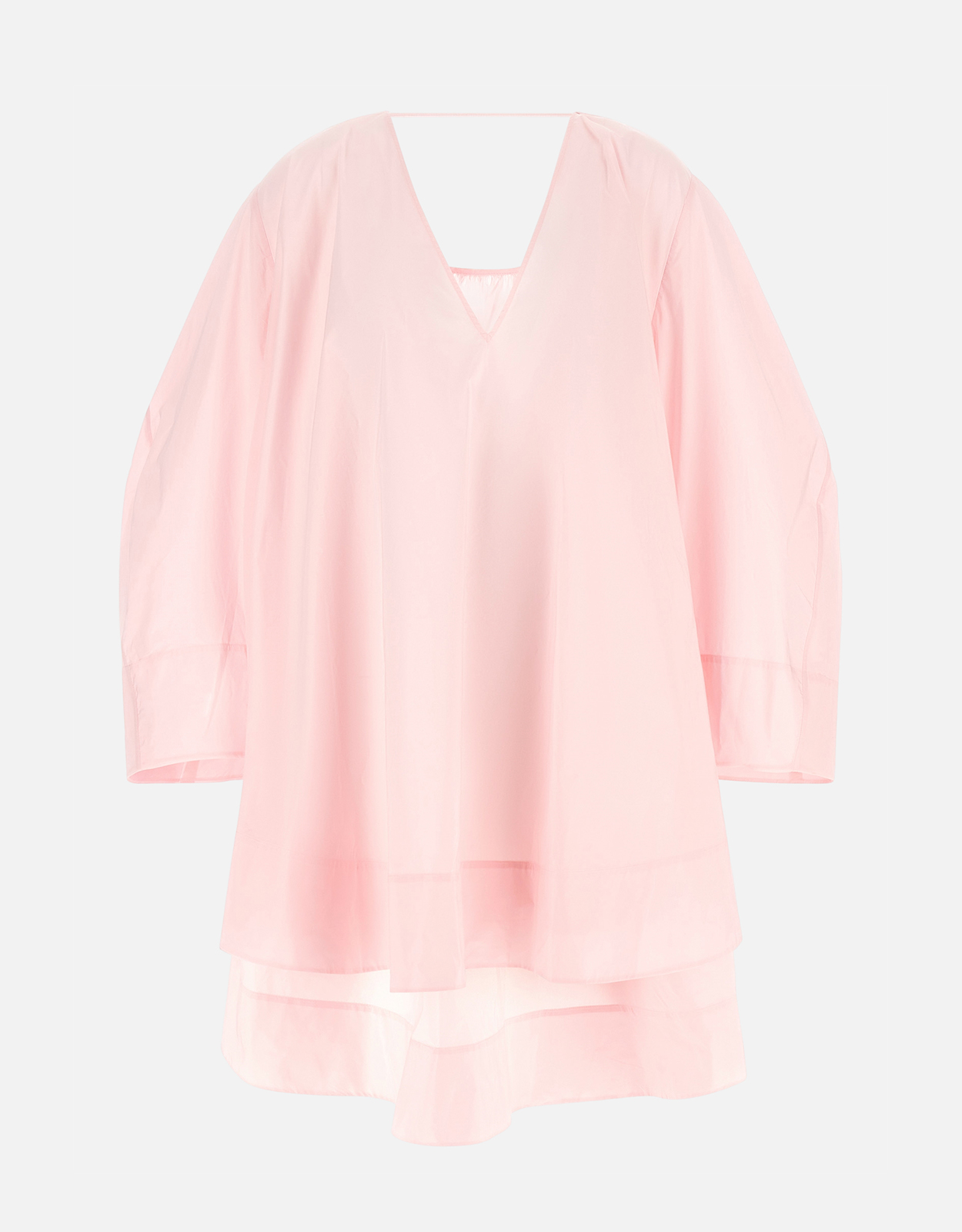 Jacquemus La Robe Paysan Cotton Blend Tunic Flared Mini Dress