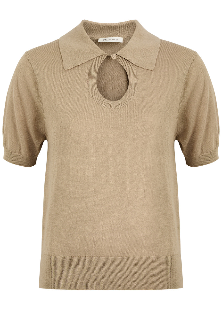 BY Malene Birger Talallia Cut-out Knitted top - Beige - L L