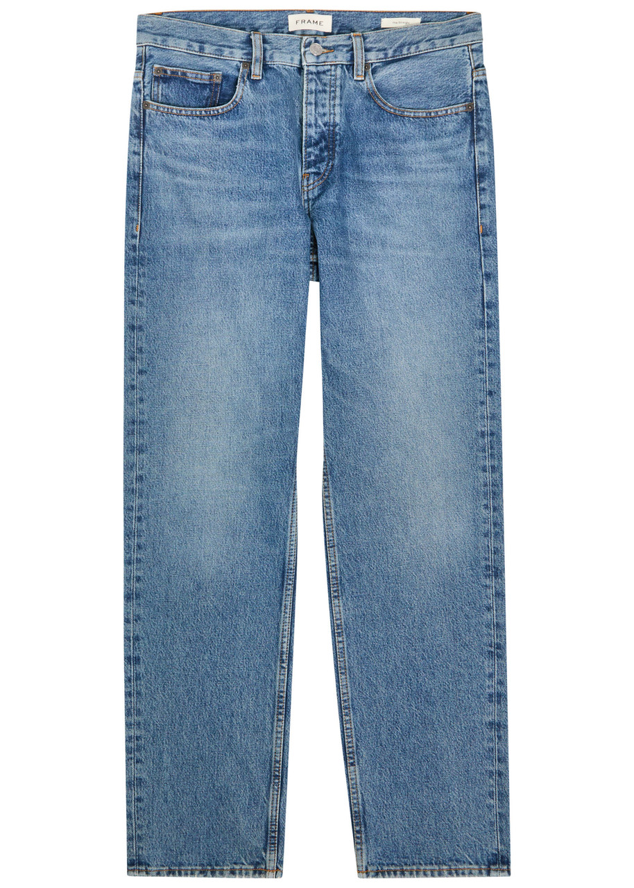 Frame The Straight-leg Denim Jeans - Mid Blu - W