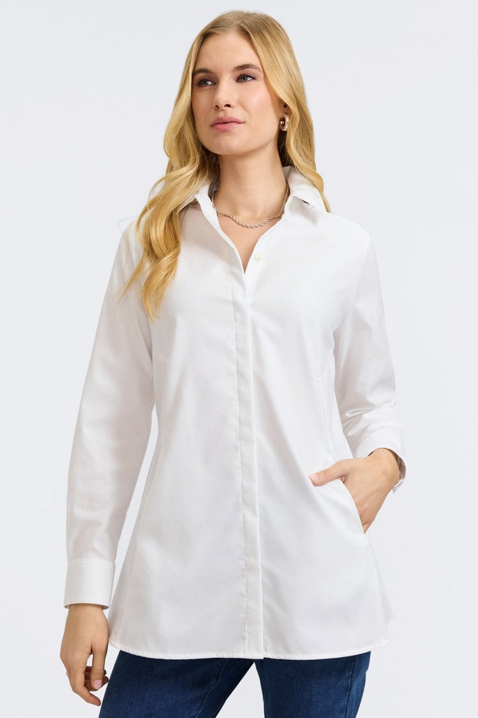 Cici Cavalry Twill Long Sleeve Tunic