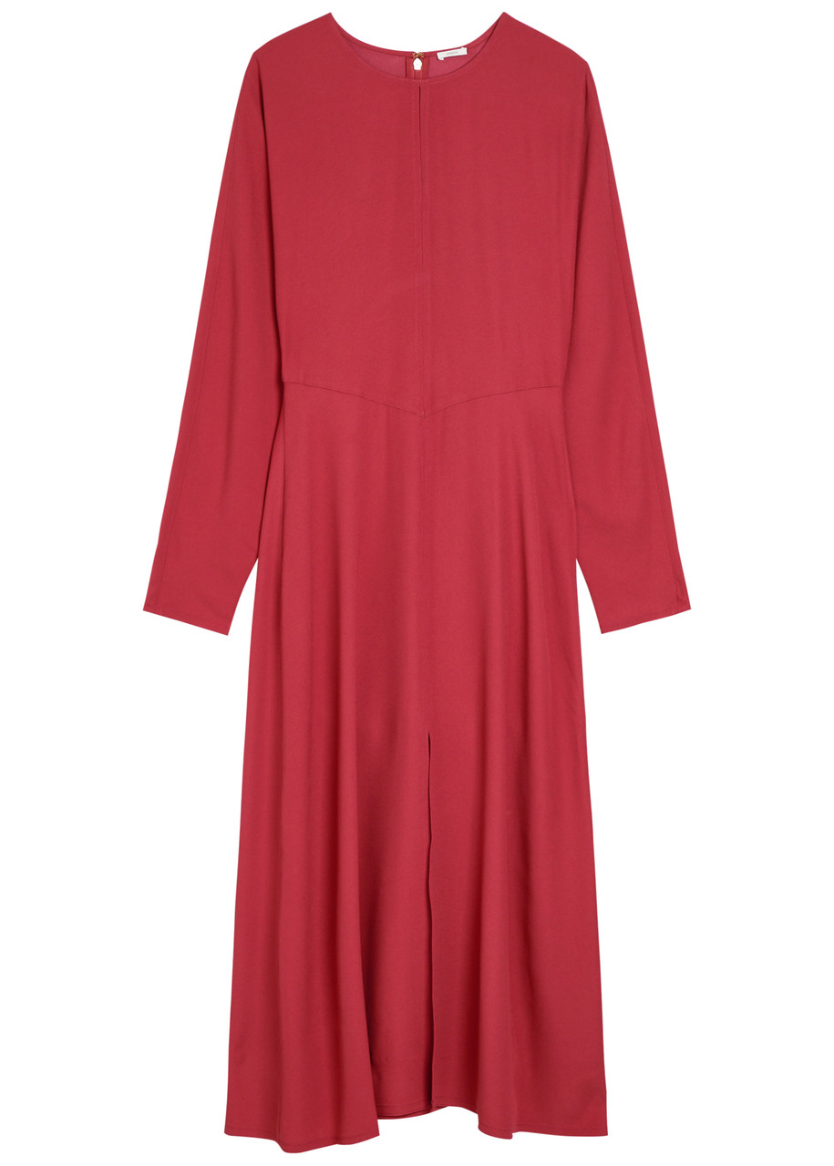Joseph Hills Cut-out Crepe Midi Dress - Dark Pink - S