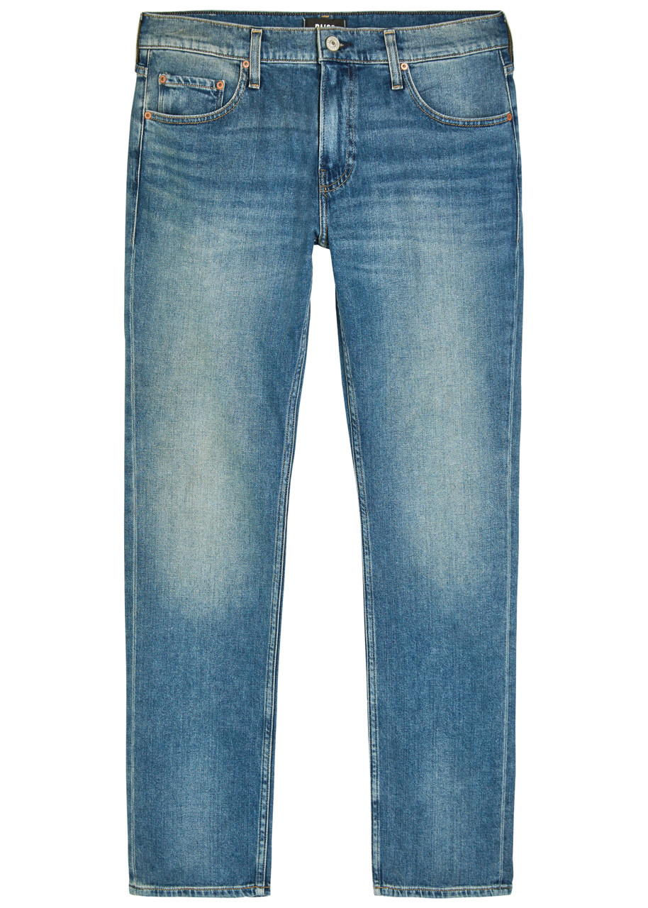 Paige Federal Slim Straight-leg Jeans - Mid Blu - W