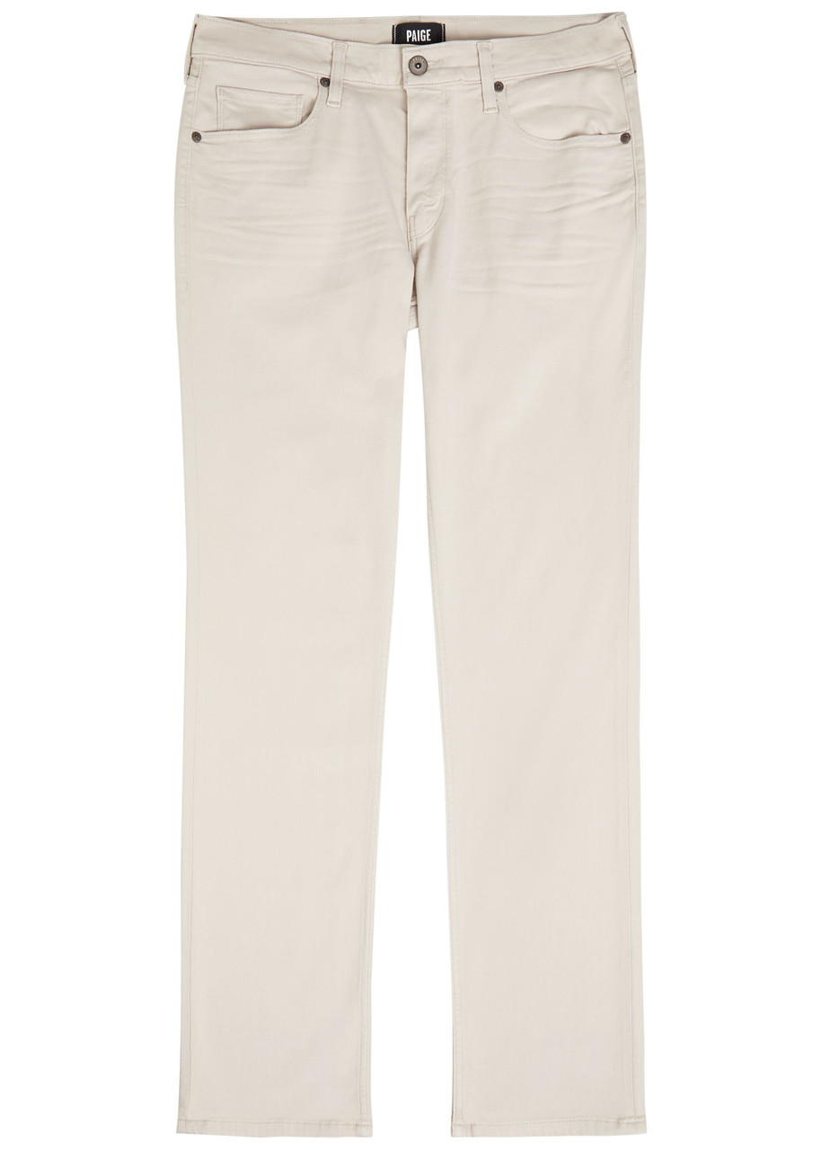 Paige Federal Slim Straight-leg Jeans - Ecru - W S