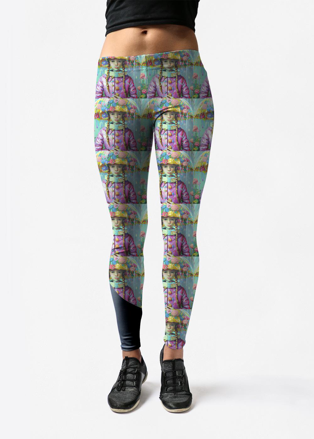 Leggings - Girl With Pink Raincoat A