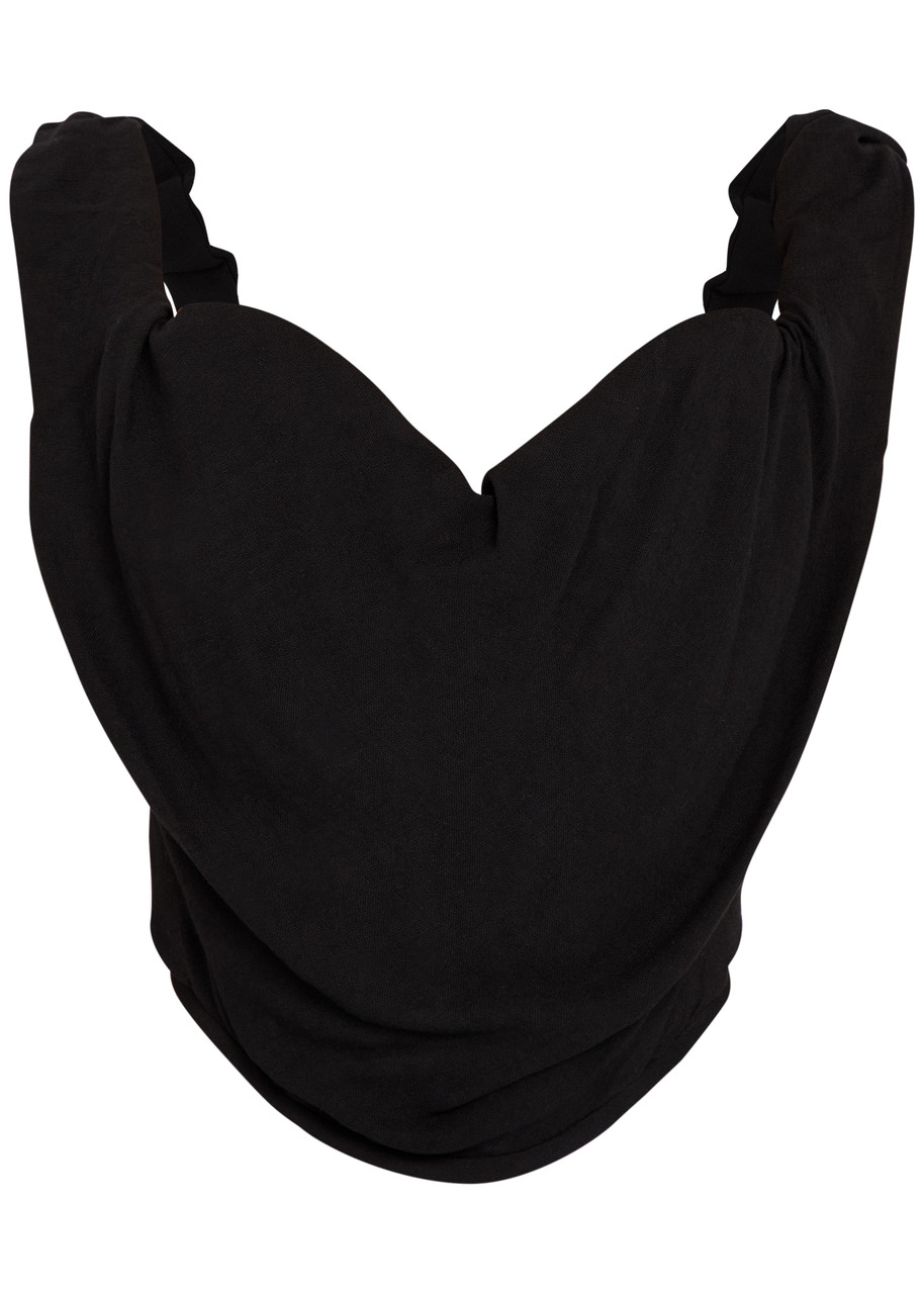Vivienne Westwood Sunday Draped Woven Corset top - Black - S