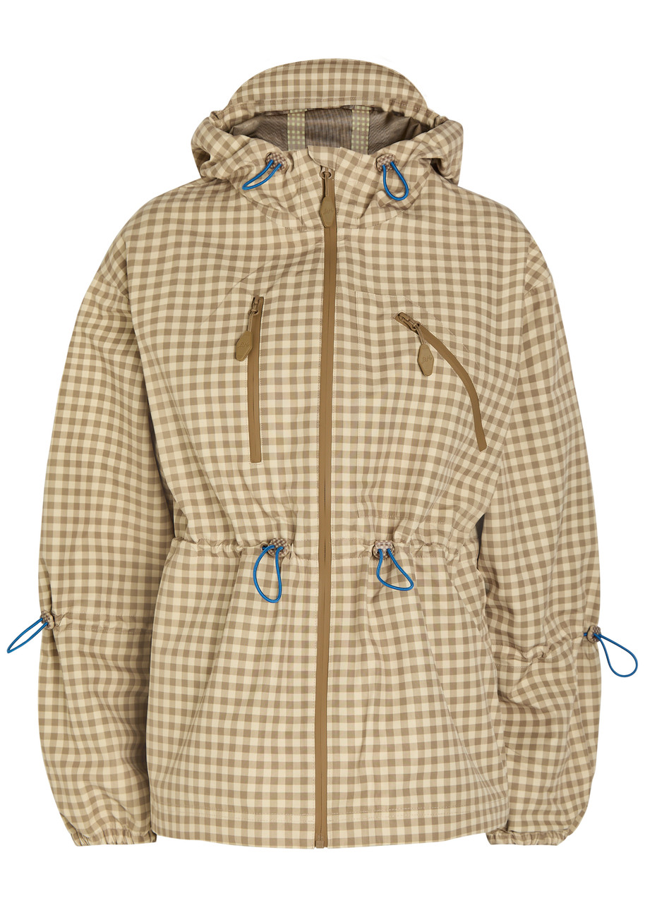 Damson Madder Matlida Gingham Waterproof Raincoat - Brown -