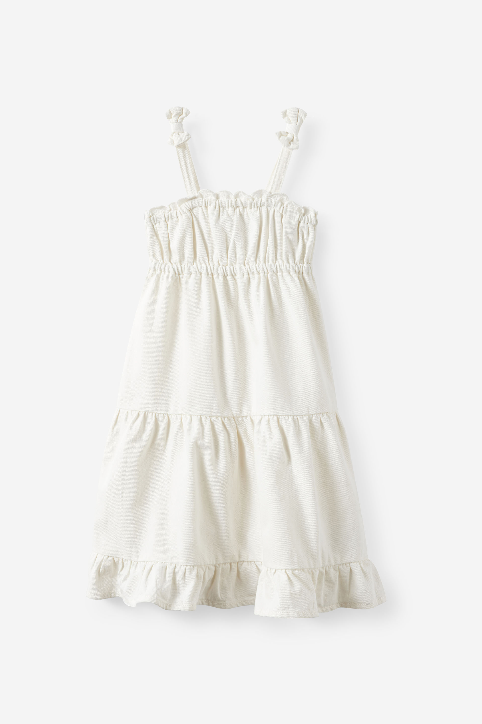 Cotton On Kids - Sleeveless Denim Tiered Dress - Hayman ecrubroderie