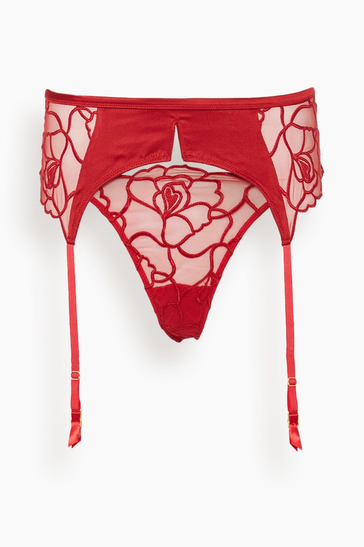 Petite Chou Embroidery Garter Belt