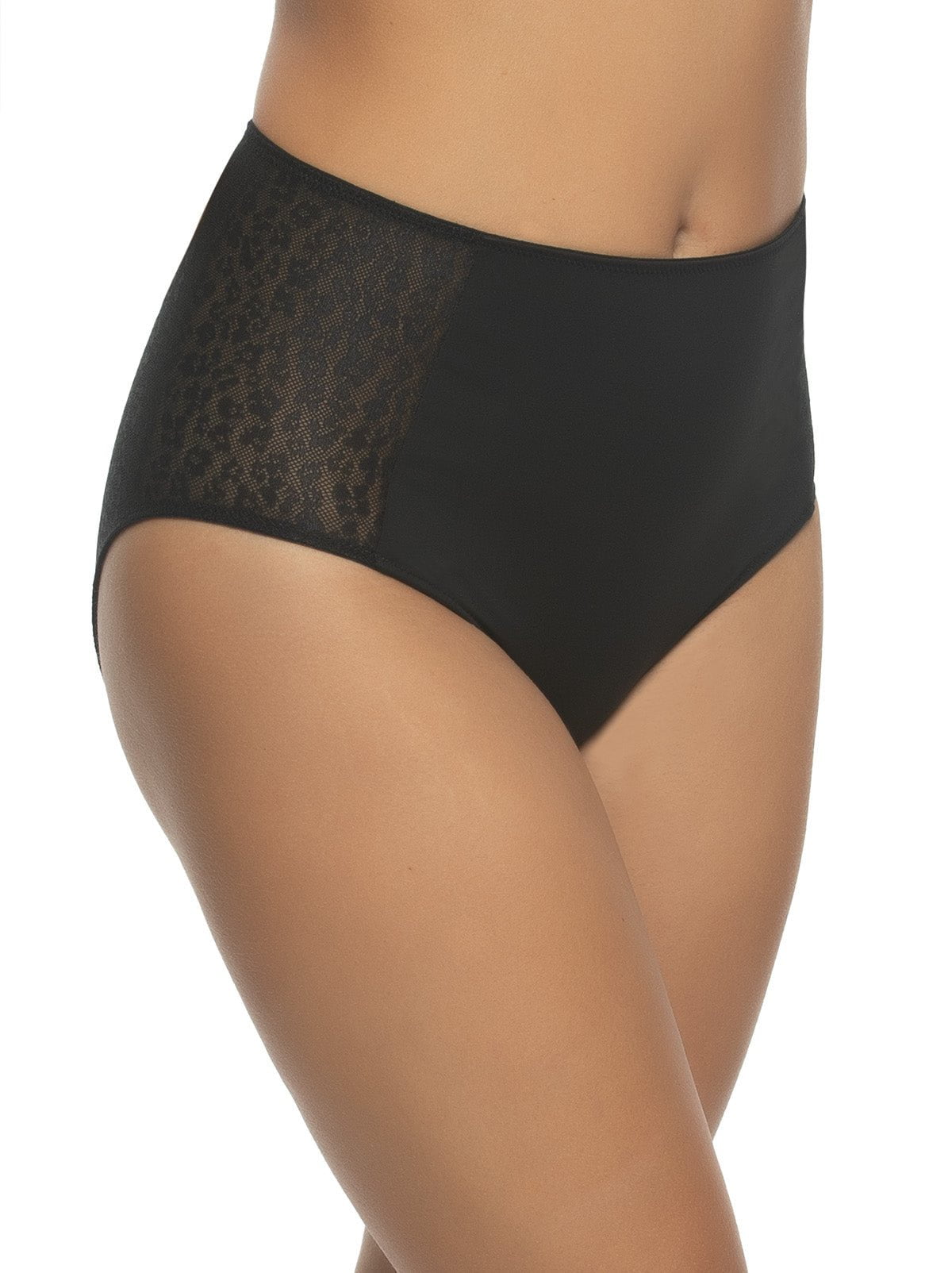 Sabrina Hi-Cut Brief, Black Large
