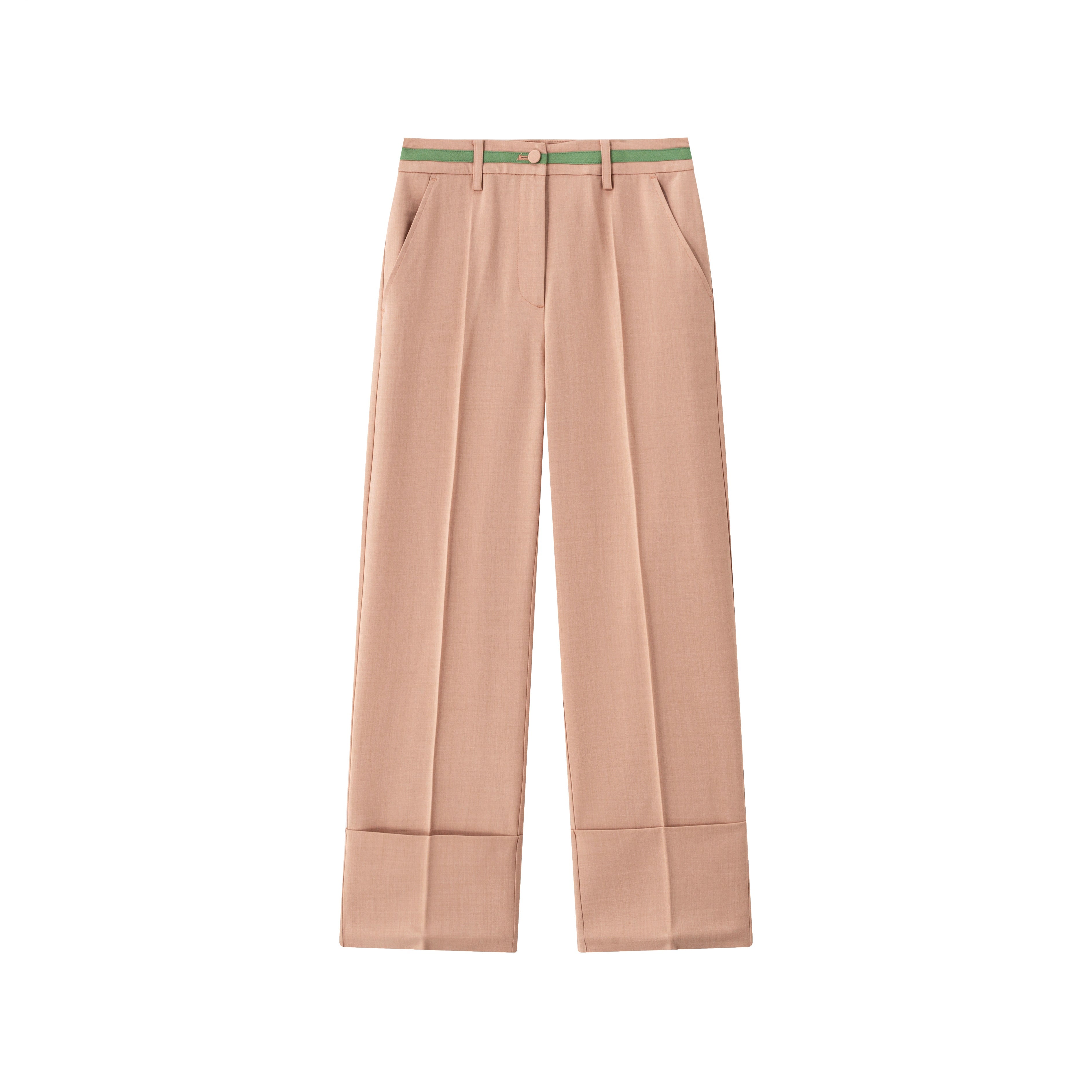 Slim Pant w Wide Cuff - Rosewood