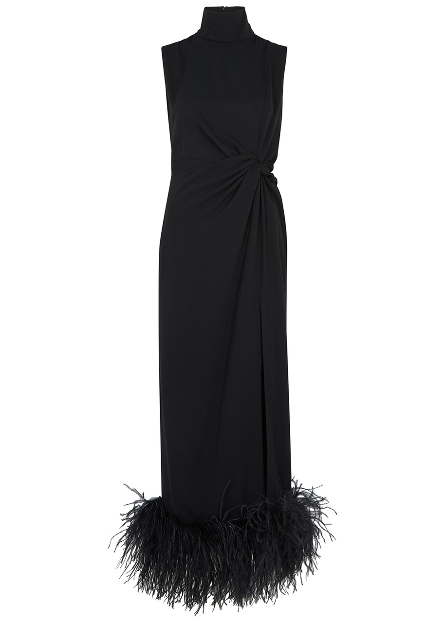 Arlington Okleya Printed Midi Dress - Black