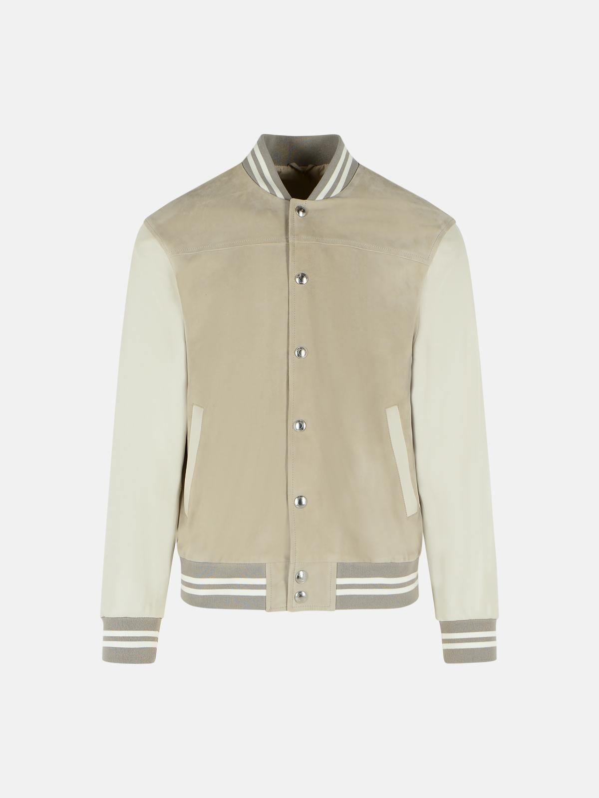 ELEVENTY Grey Sheepskin Bomber Jacket