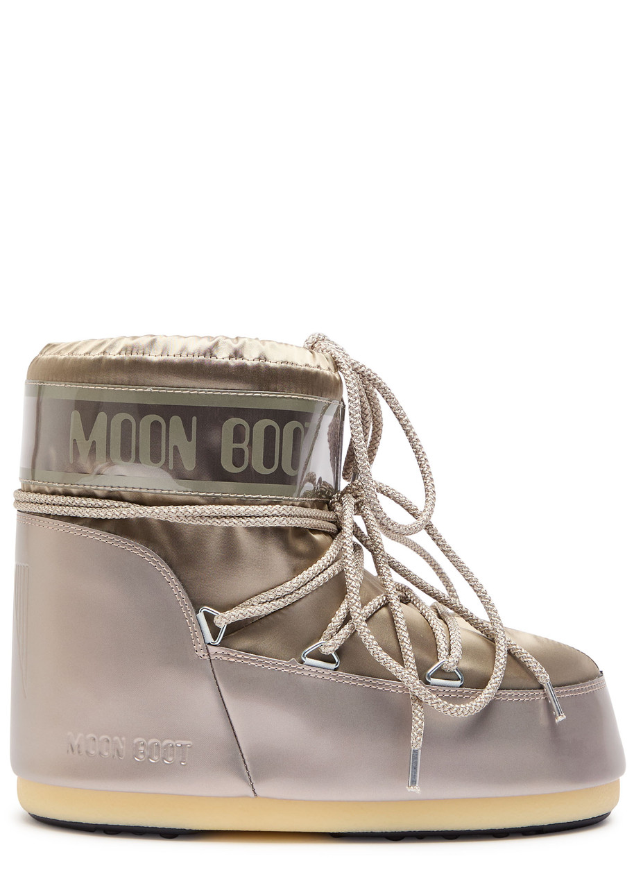 Moon Boot Icon Padded Metallic Satin Snow Boots - Gold - IT - -