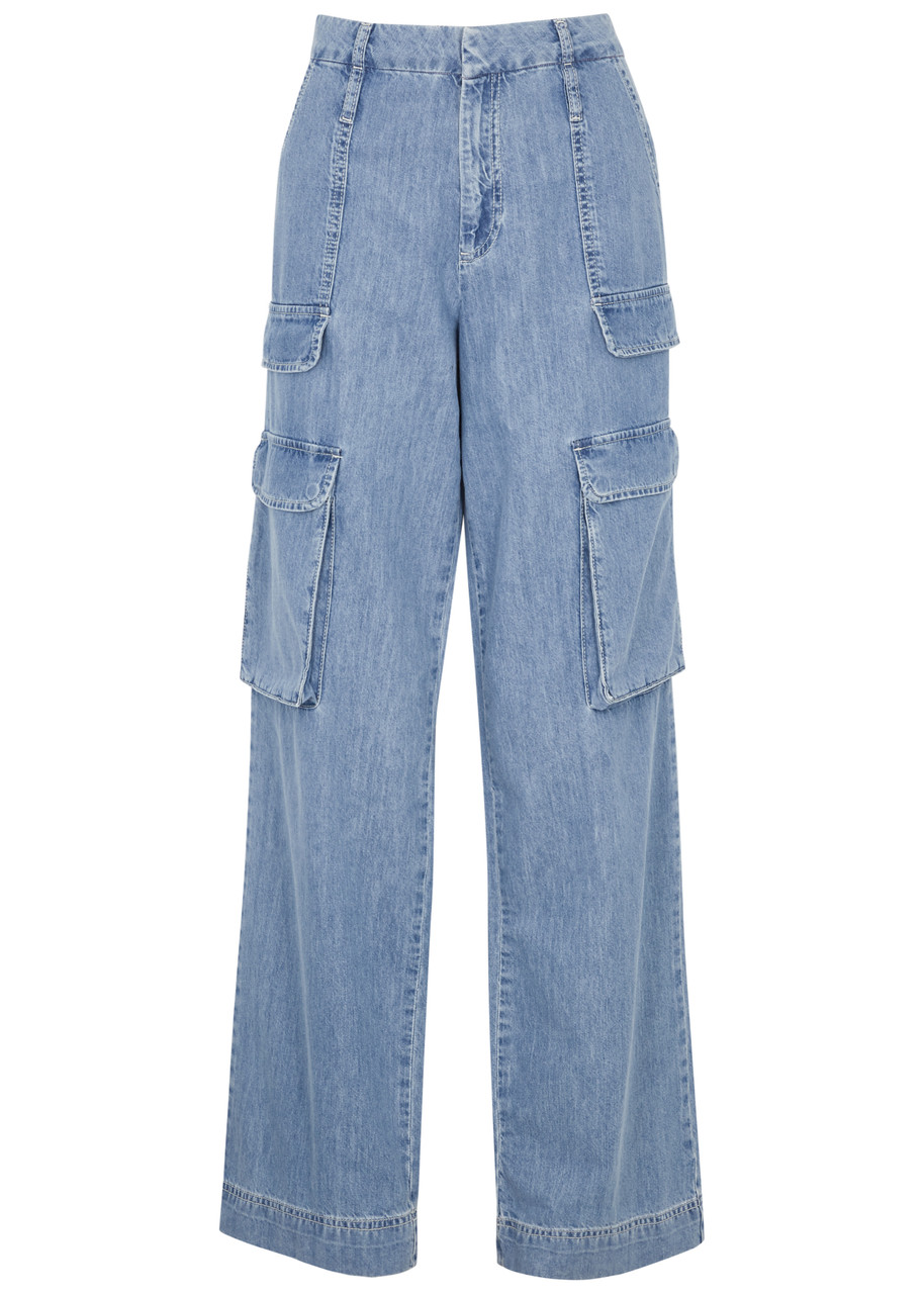 Frame Wide-leg Cargo Jeans - Denim - W