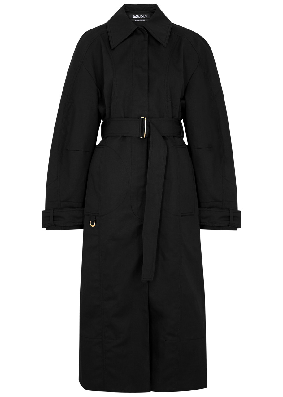 Jacquemus Le Trench Bari Cotton-blend Coat - Black - S
