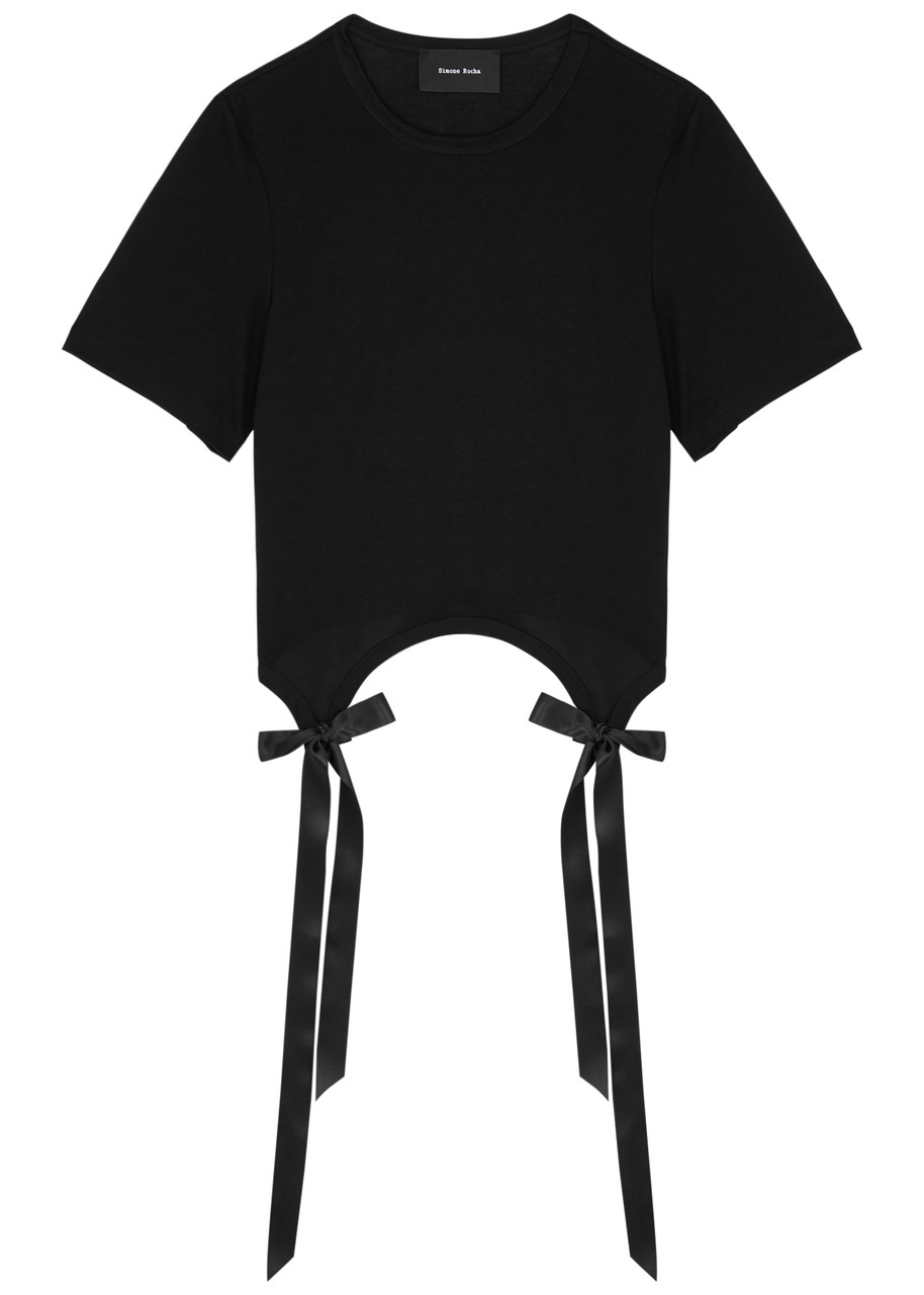 Simone Rocha Bow-embellished Cotton shirt - Black - M M