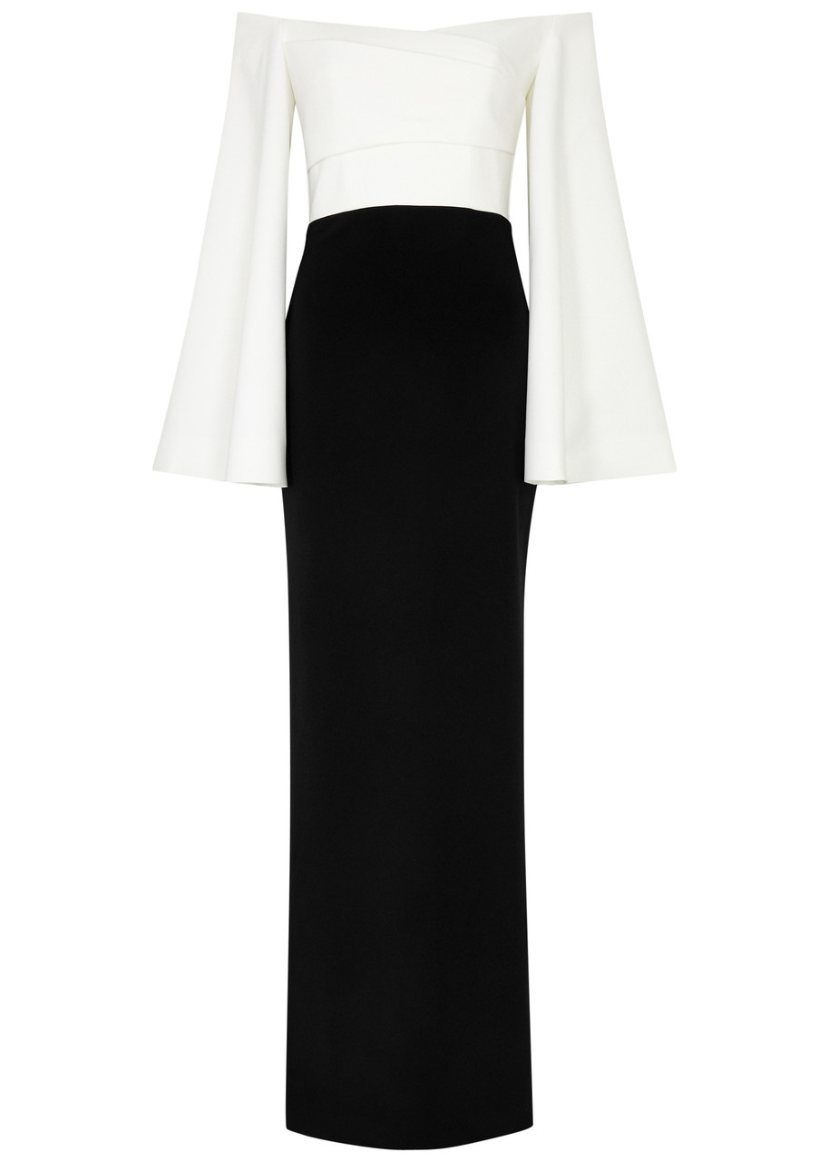 Solace London Eliana Off-the-shoulder Maxi Dress - Black -