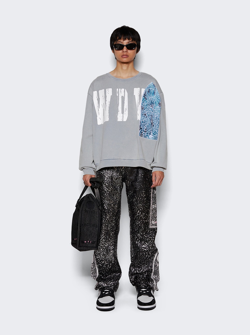 Foil Leather Pant Coal