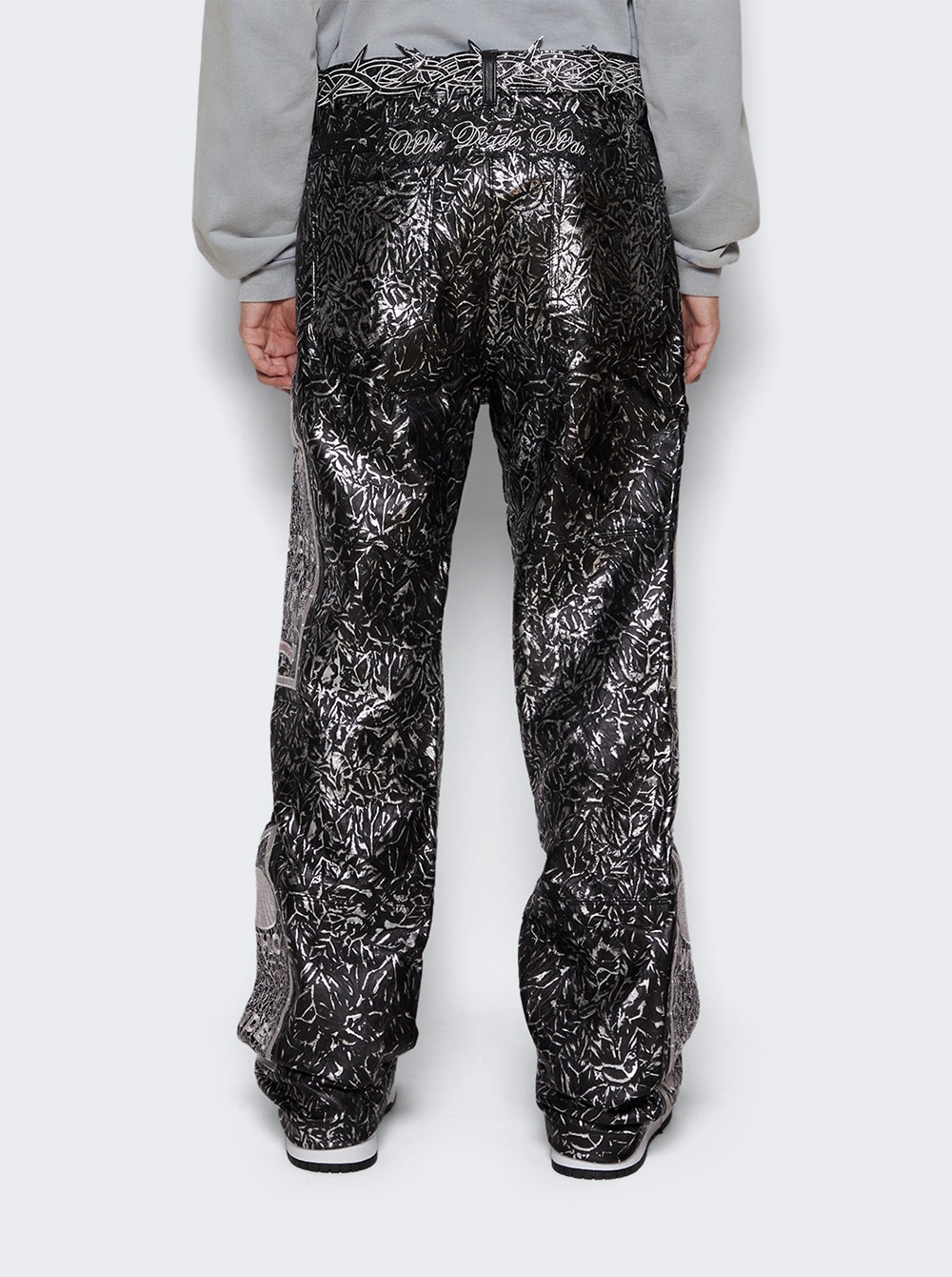 Foil Leather Pant