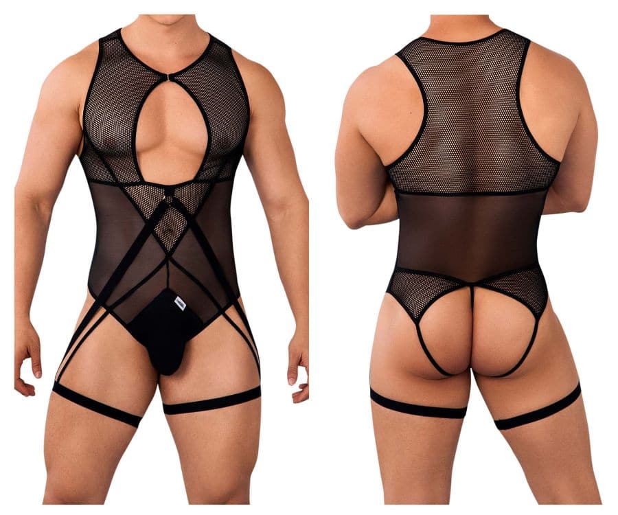 CandyMan Mesh Bodysuit - Black SM