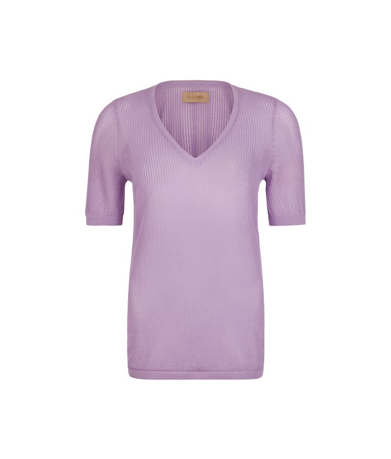 Falconeri V-neck openwork sweater Woman Provence