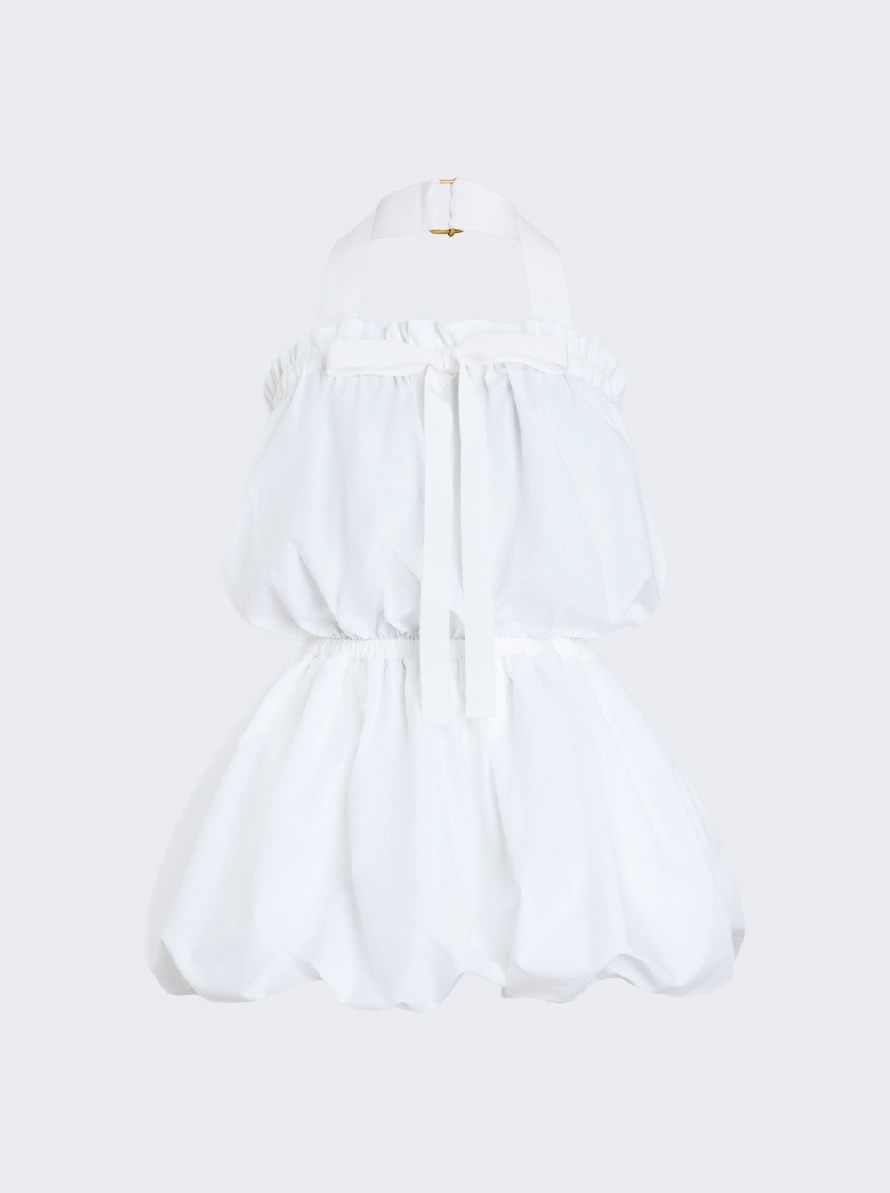 Halterneck Bloomer Dress White