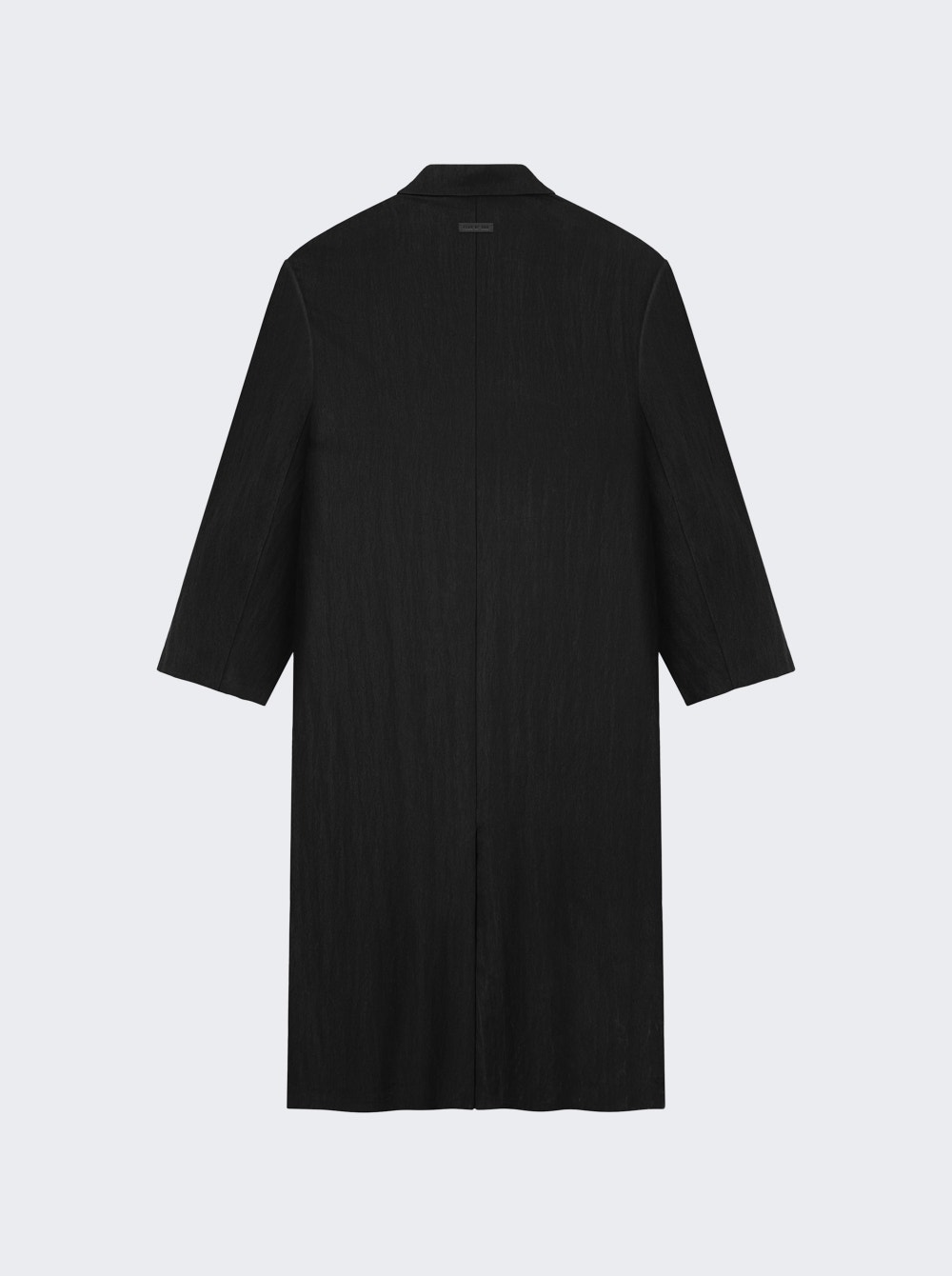 Tencel Nylon Classic Overcoat Black