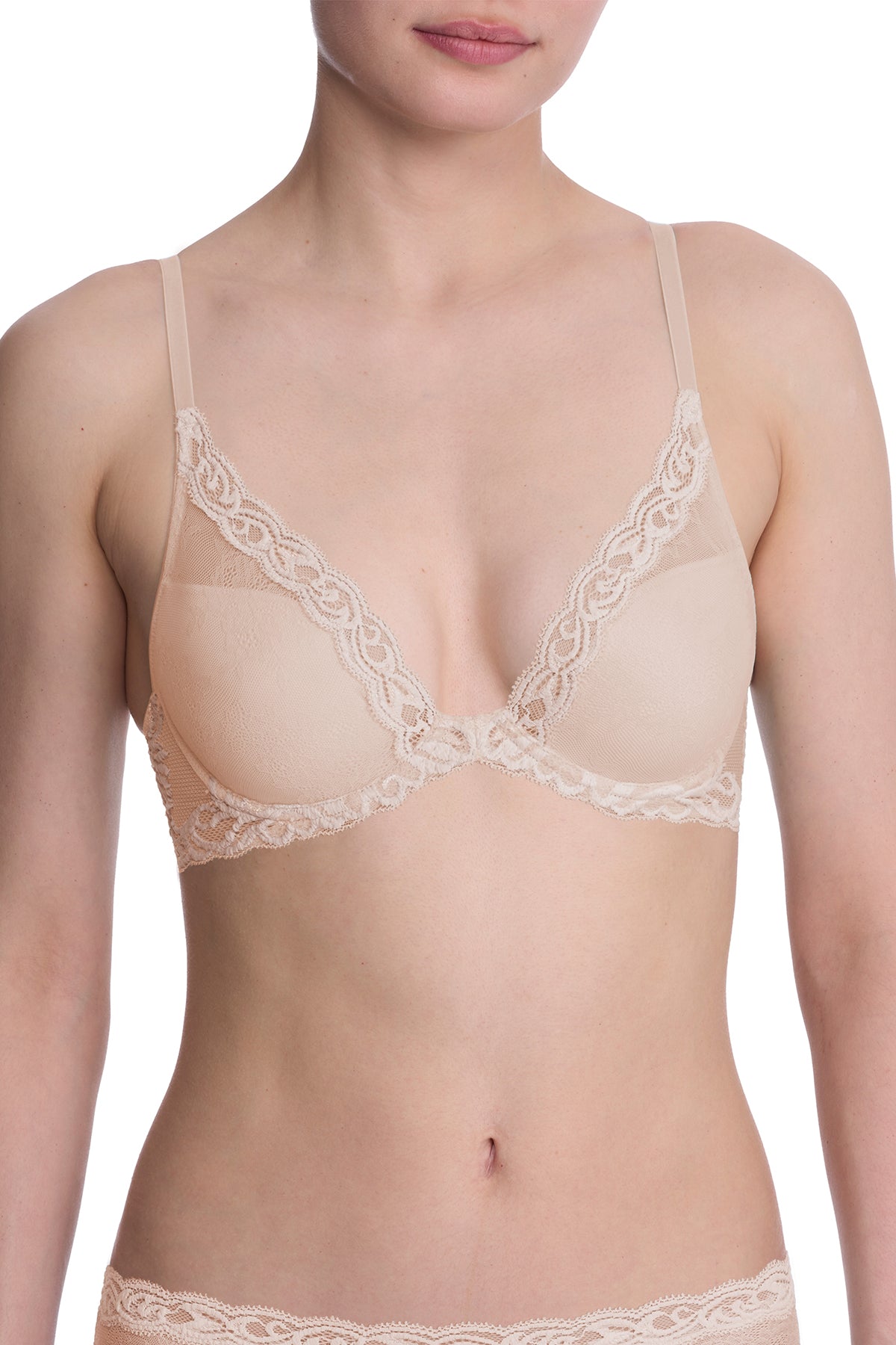 Feathers Plunge Shirt Bra - Cosmetic B