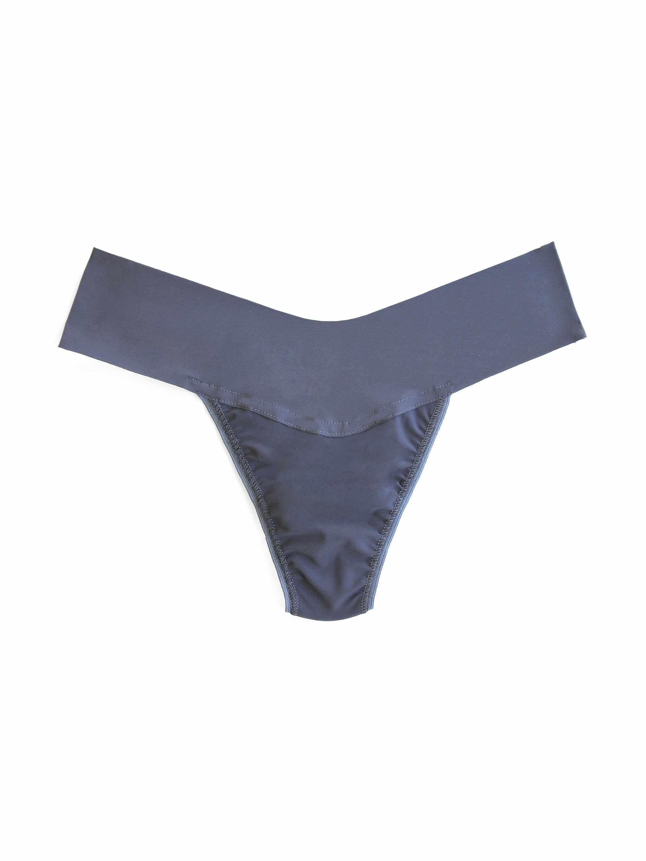 Hanky Panky Women's Breathesoft Natural Rise Thong - Granite