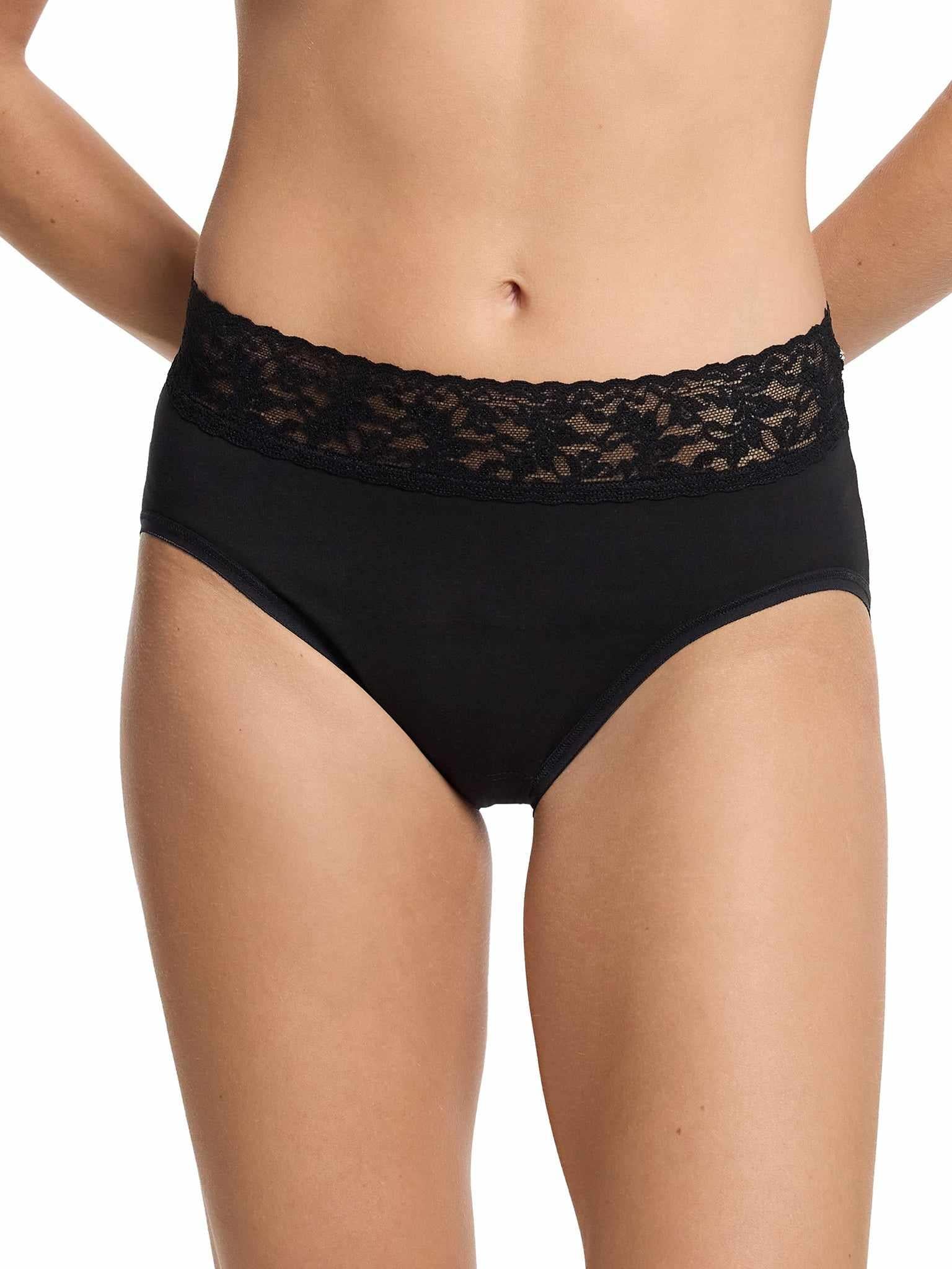 Hanky Panky Women's Supima Cotton French Brief - Black
