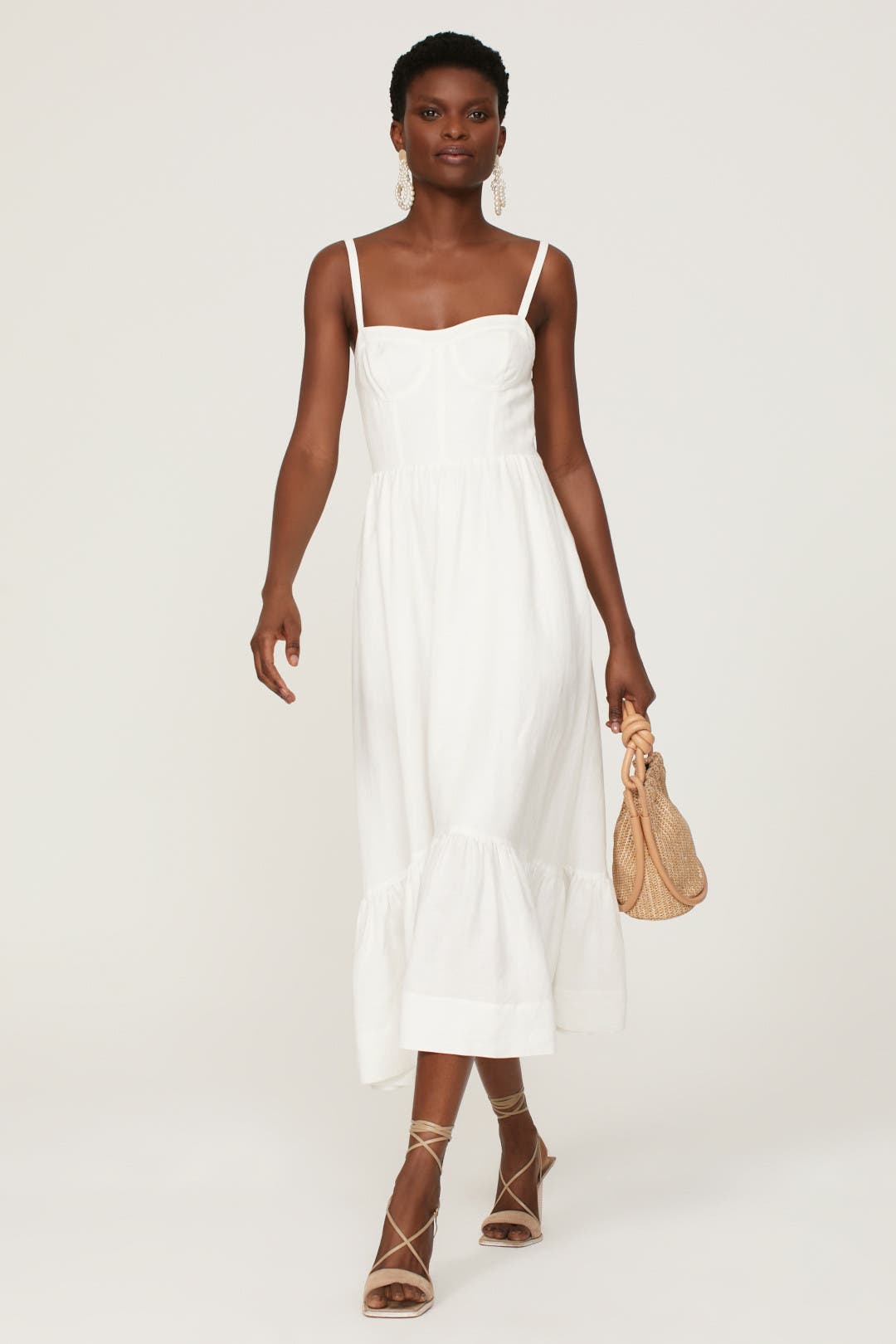 Simkhai Kitzia Midi Dress White