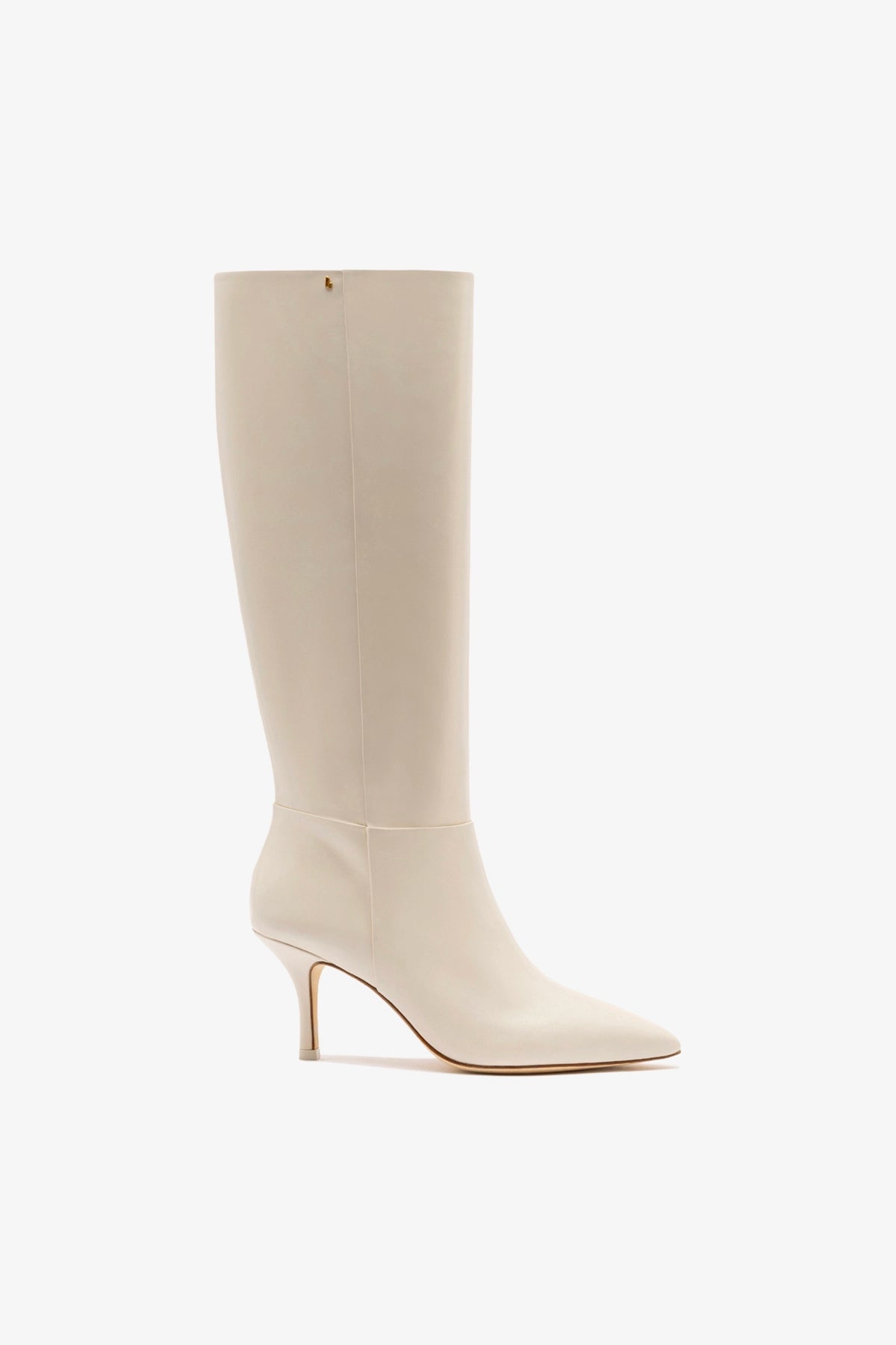 Kate Mid Boot In Ivory Leather - Ivory