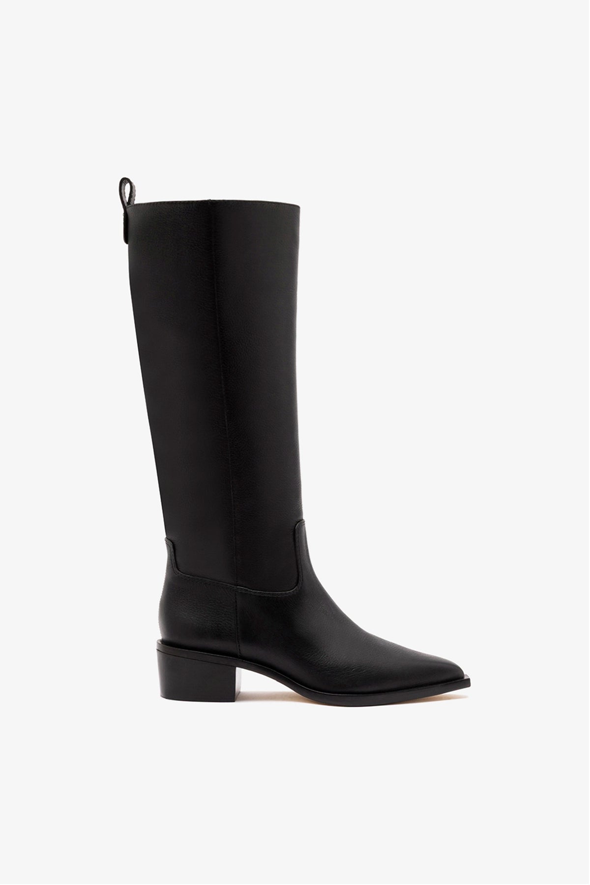 Florencia Boot In Black Leather - Black