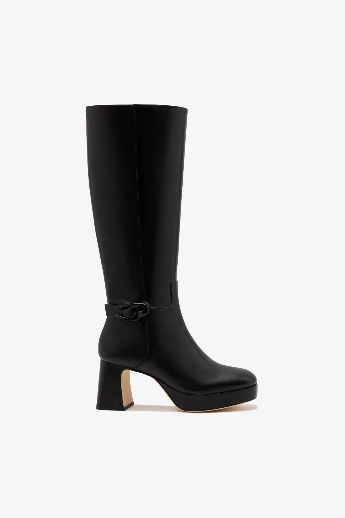 Dolly Verona Hi Boot In Black Leather - . Black