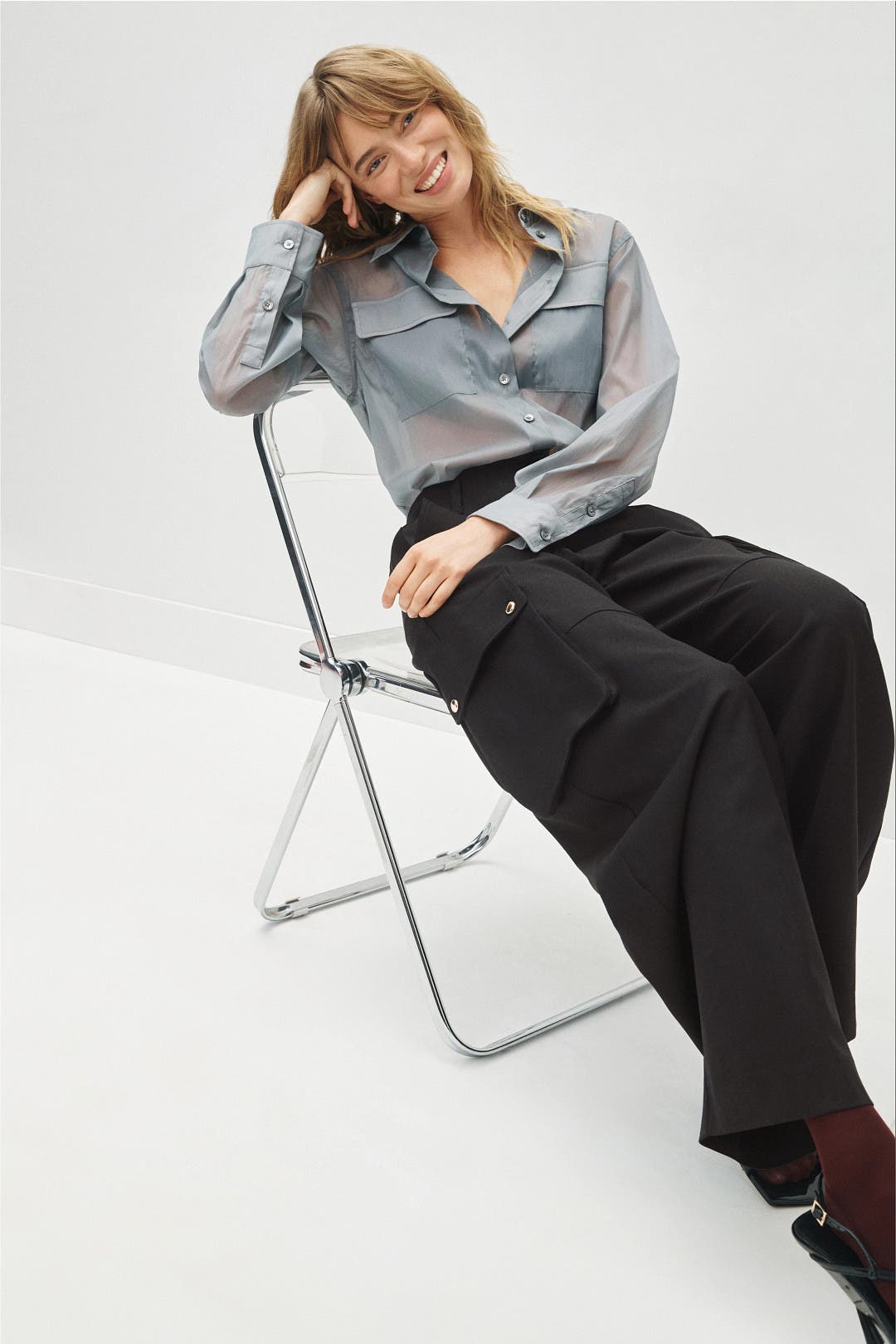 Maje Cargo Pant Trouser Black