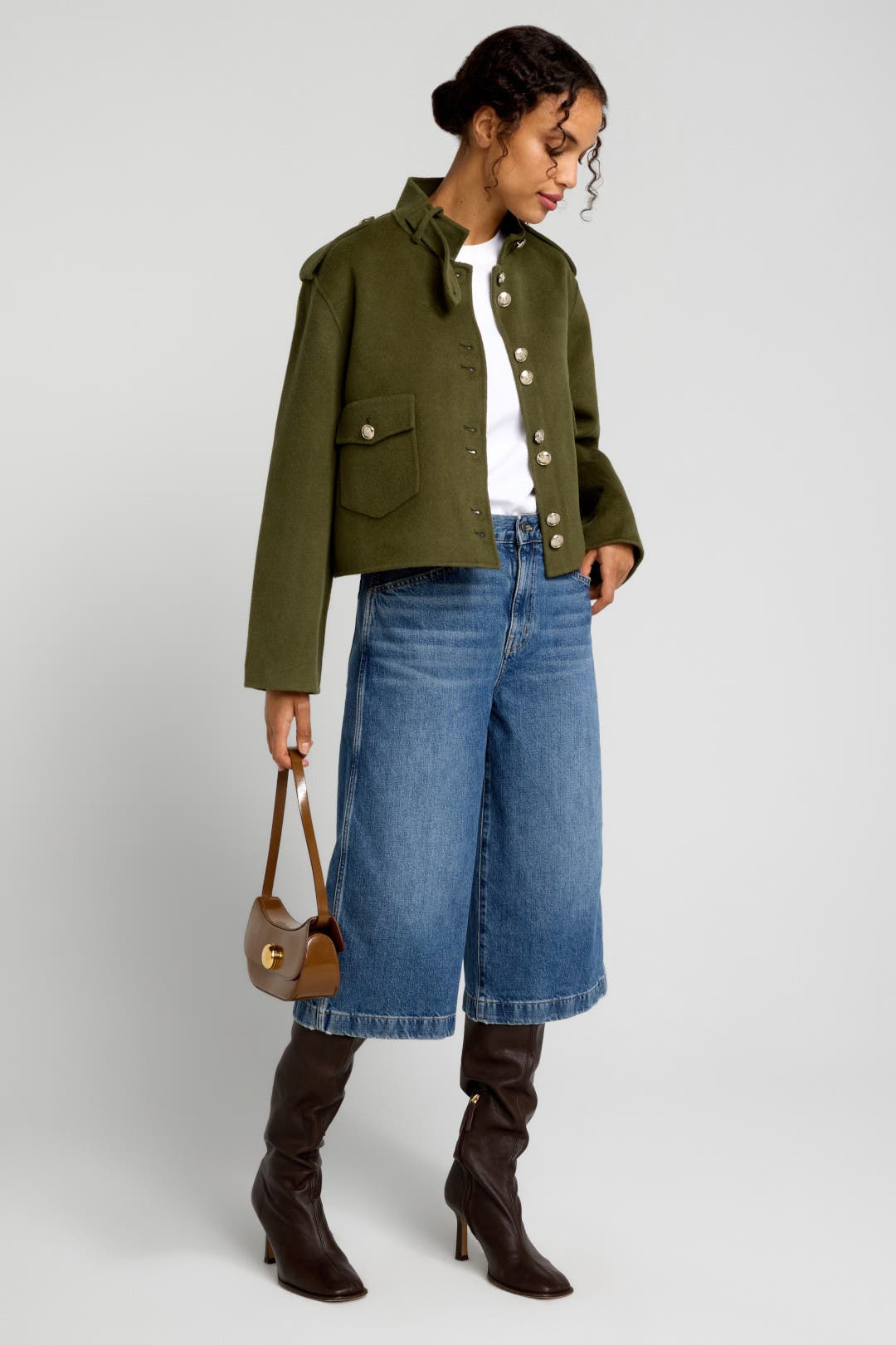 Madewell Dark Indigo Denim Culotte Blue
