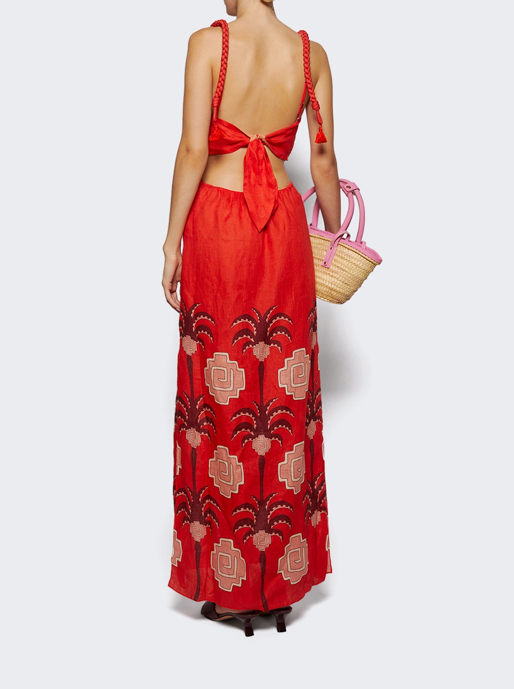 Beach Harmony Maxi Dress Red And Wine