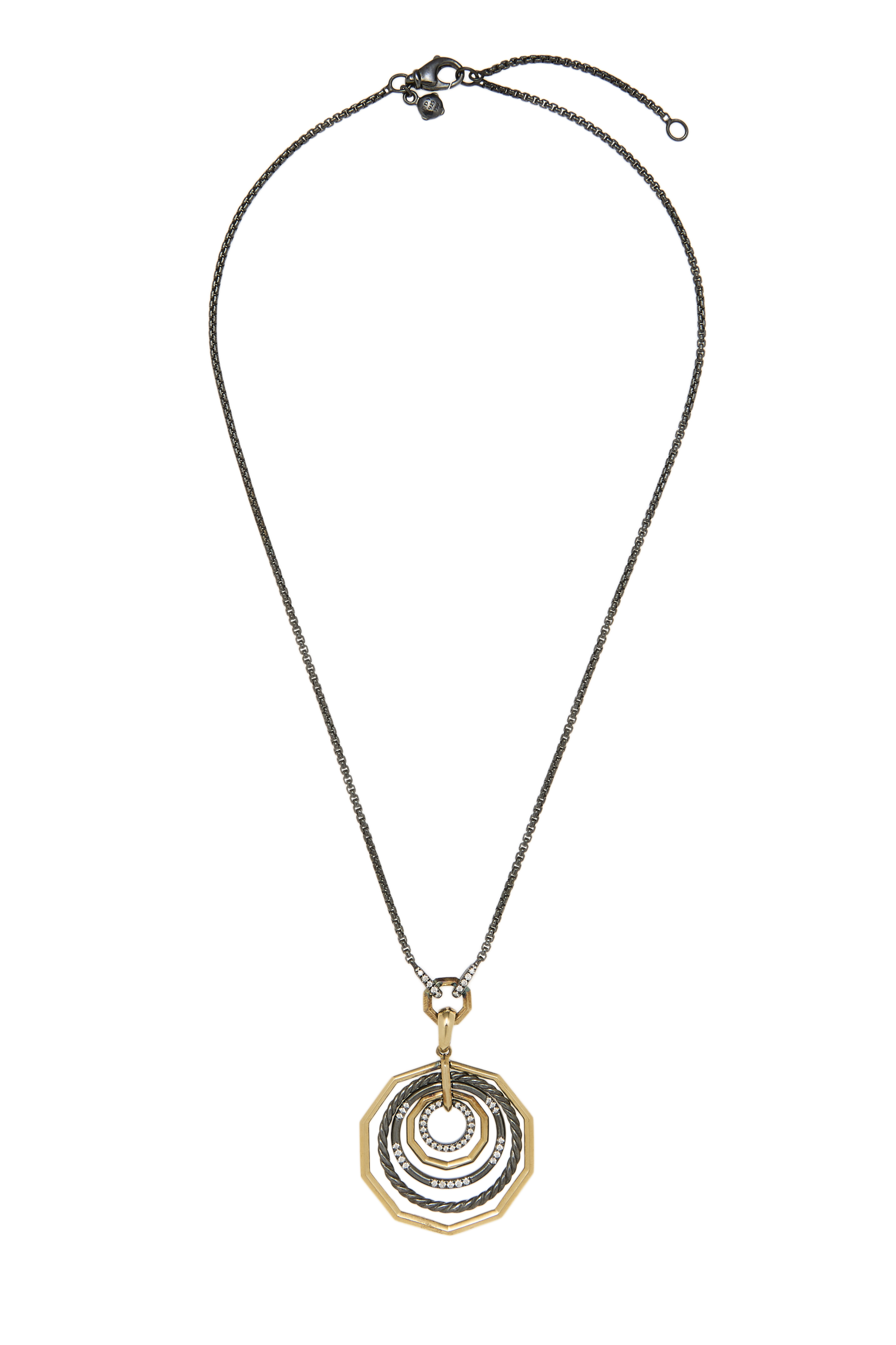 Women's David Yurman Multicolor Stax Pendant Necklace Medium in Multi