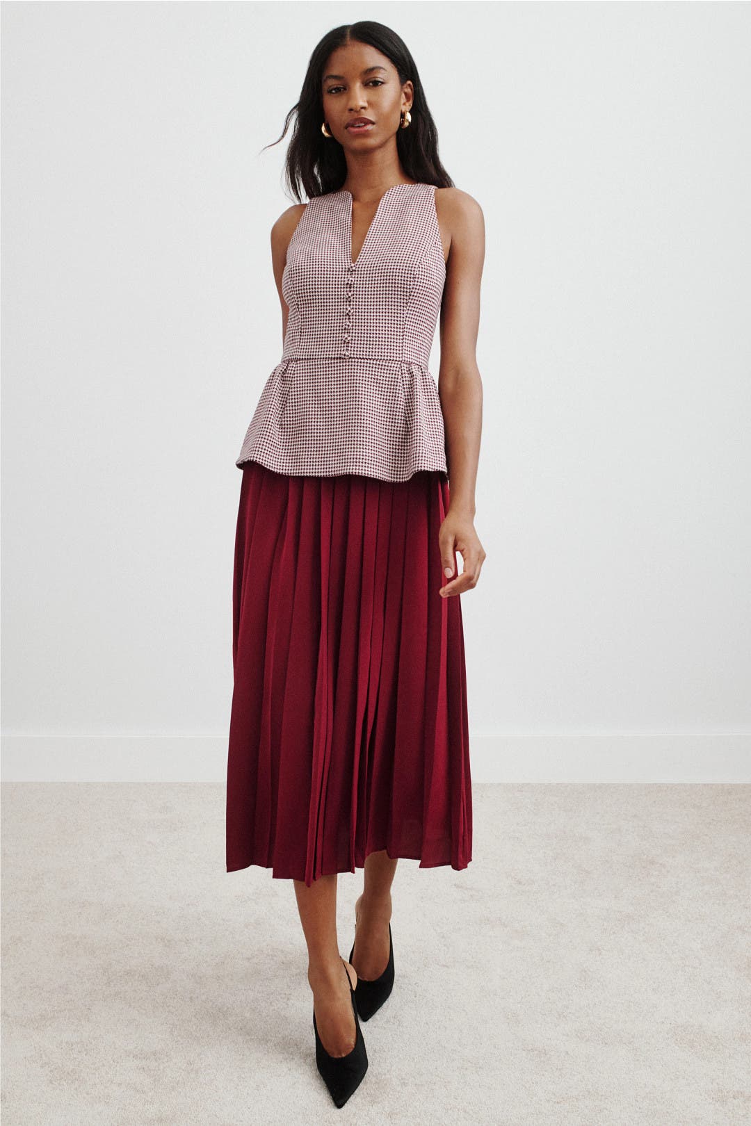 Rosie Assoulin Long Peplum Dress Grey-purple