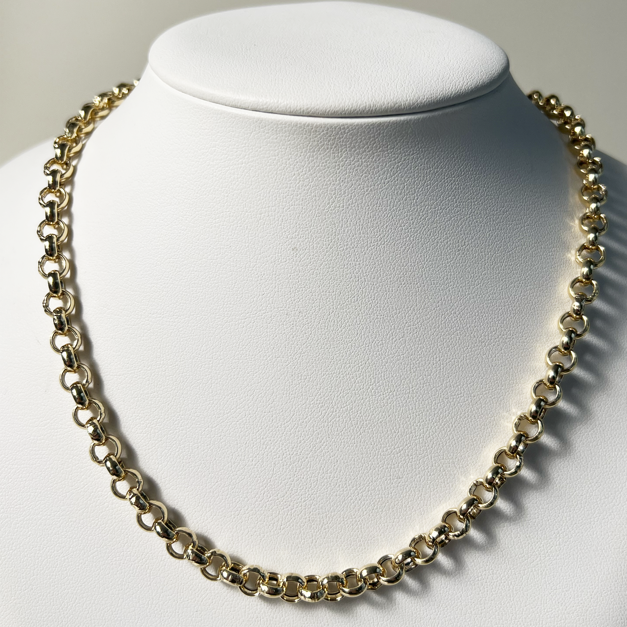 Gold Plated Rolo Chain Necklace