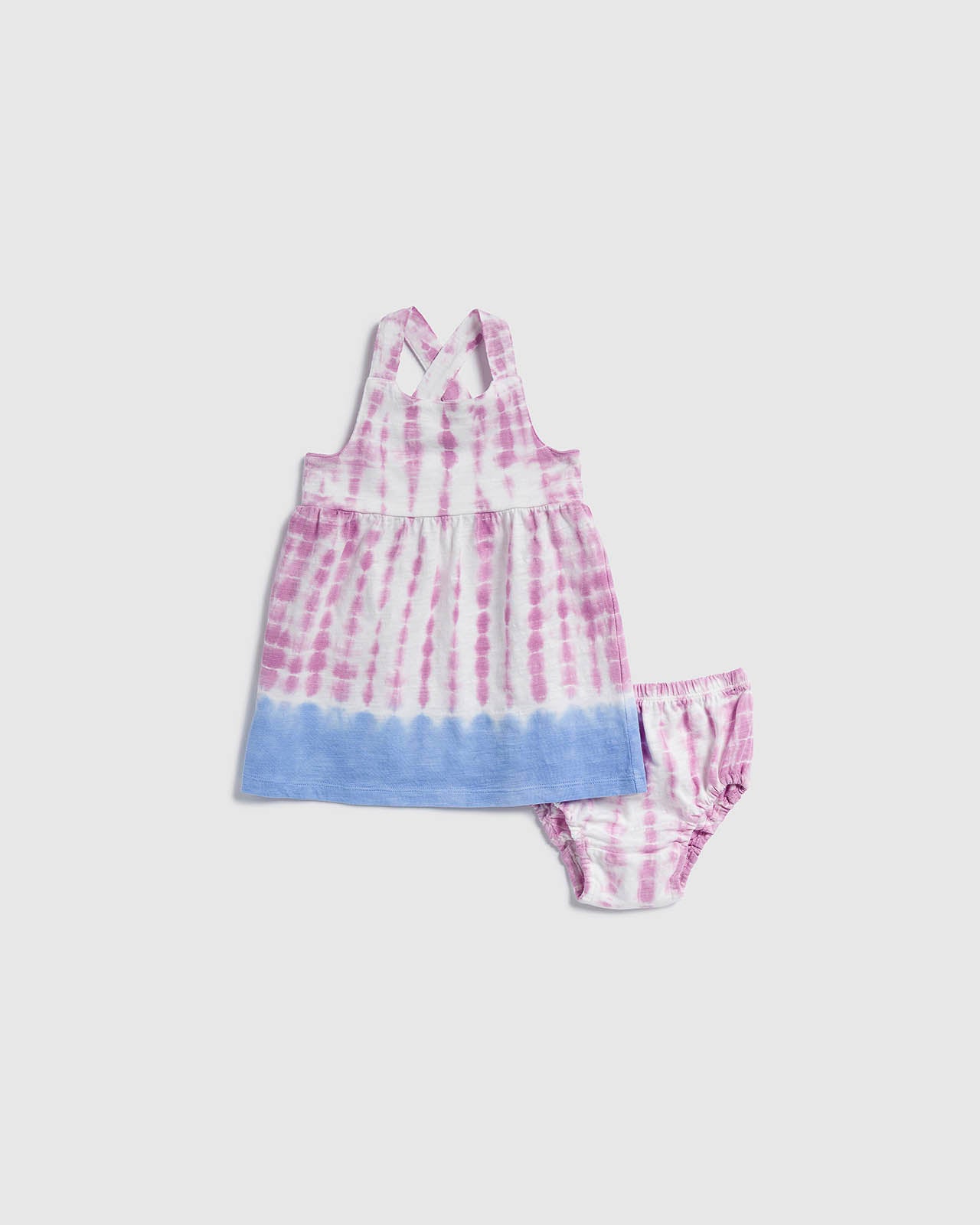 Splendid - Infant Girl Capri Tie Dye Dress - Pink Flower Tie Dye